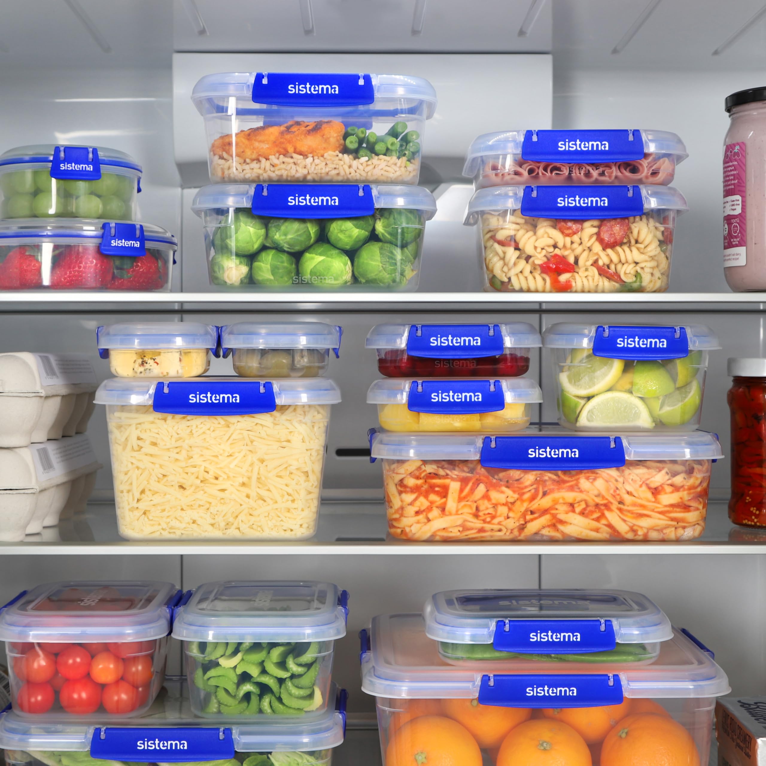 Sistema KLIP IT PLUS Food Storage Containers - 180 ml, 3 Piece Set | Airtight & Leak-Proof | BPA-Free Plastic 5