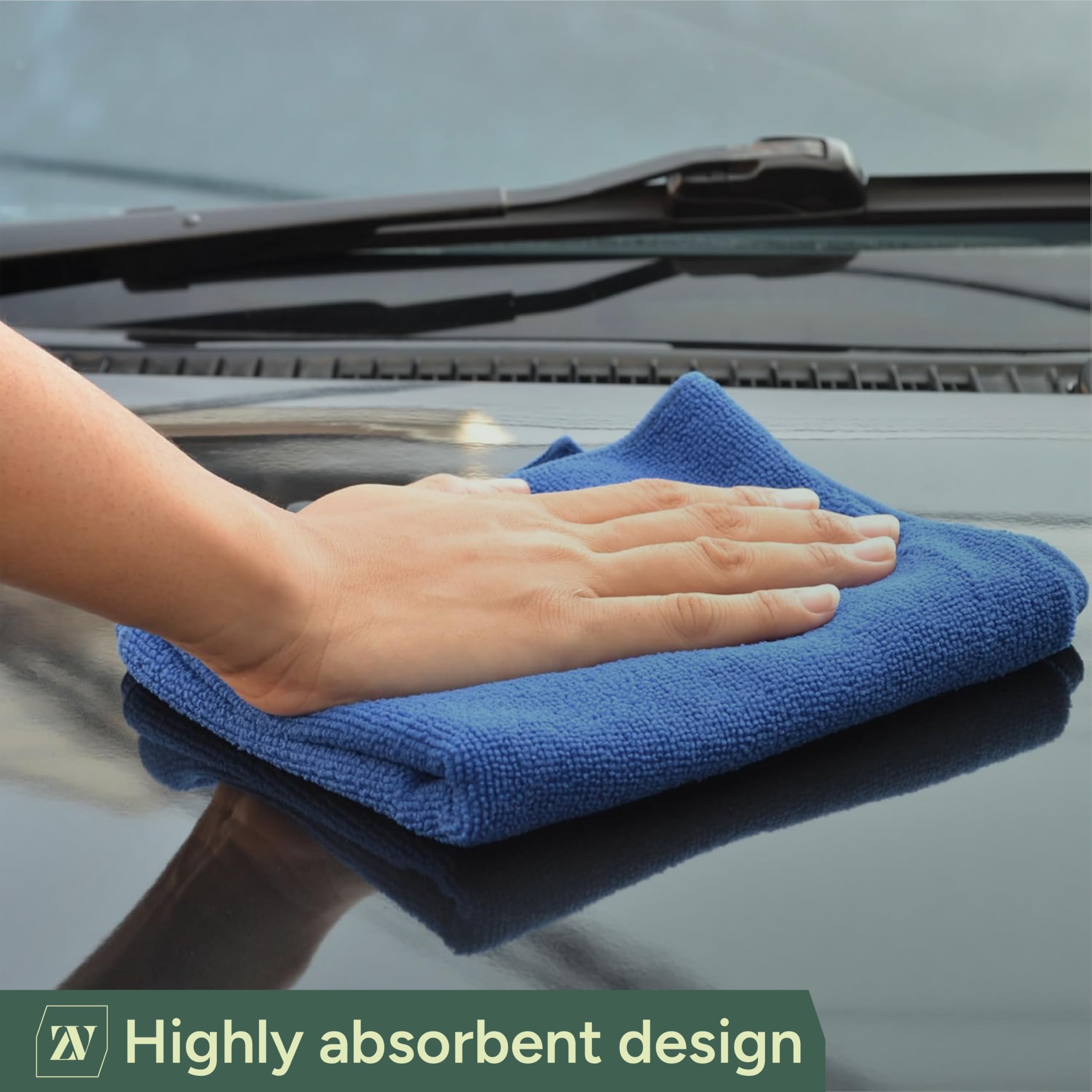 Zuvo Microfiber Cloths - Pack of 12 Ultra-Soft, Highly Absorbent Cleaning Cloths | 32x32 cm 6