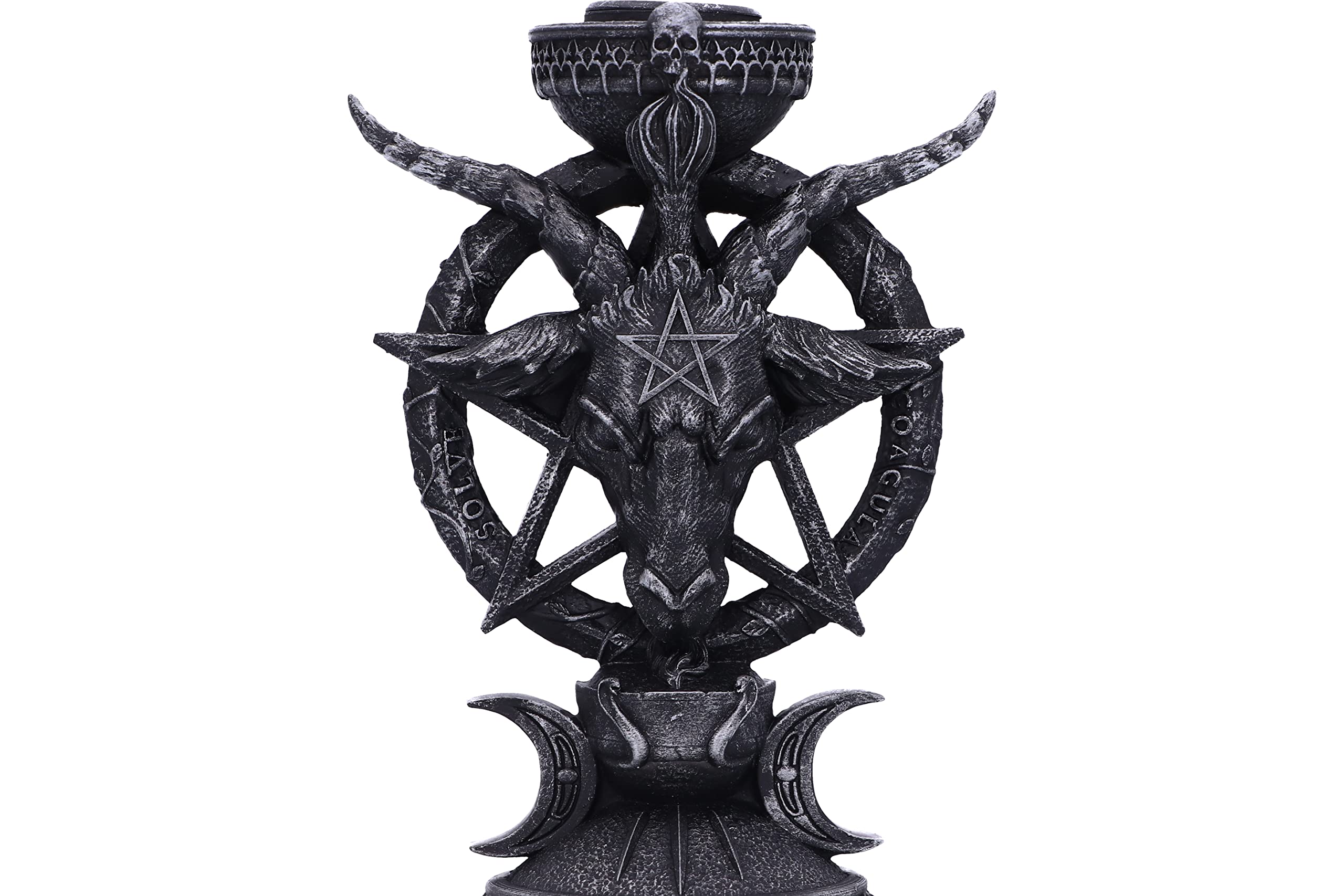 Nemesis Now Light of Baphomet Candle Holder - Resin, Black, 15.5cm Height 4