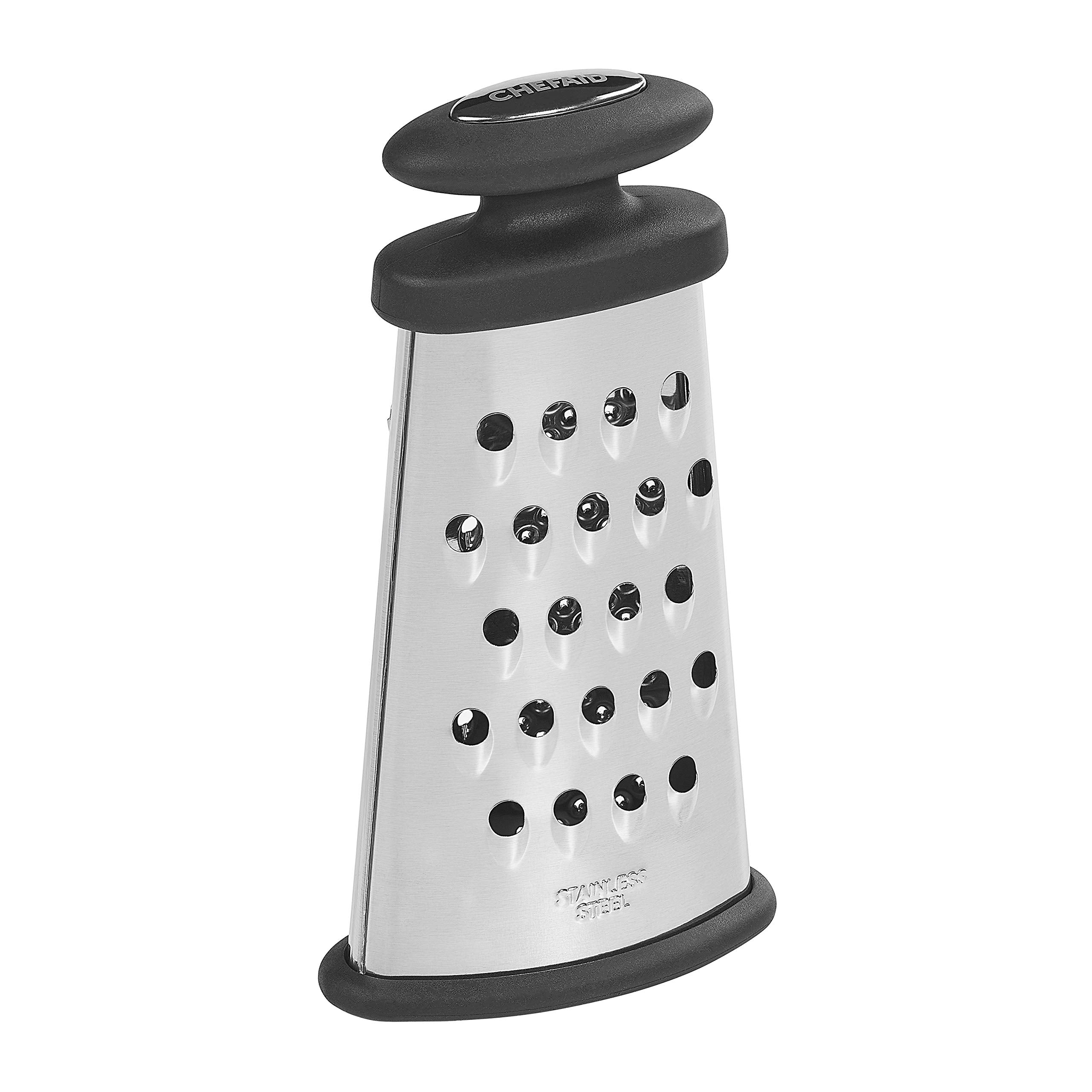Chef Aid Stainless Steel Grater - High Quality Metalic Finish | Dishwasher Safe 2