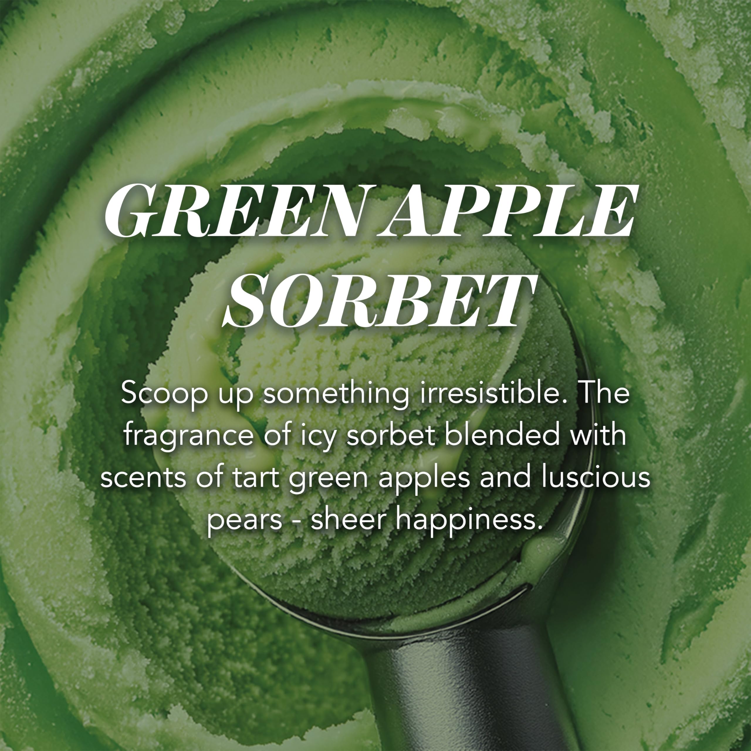 Yankee Candle Scented Candle - Green Apple Sorbet Large Jar | Up to 150 Hours Burn Time | 623g 2