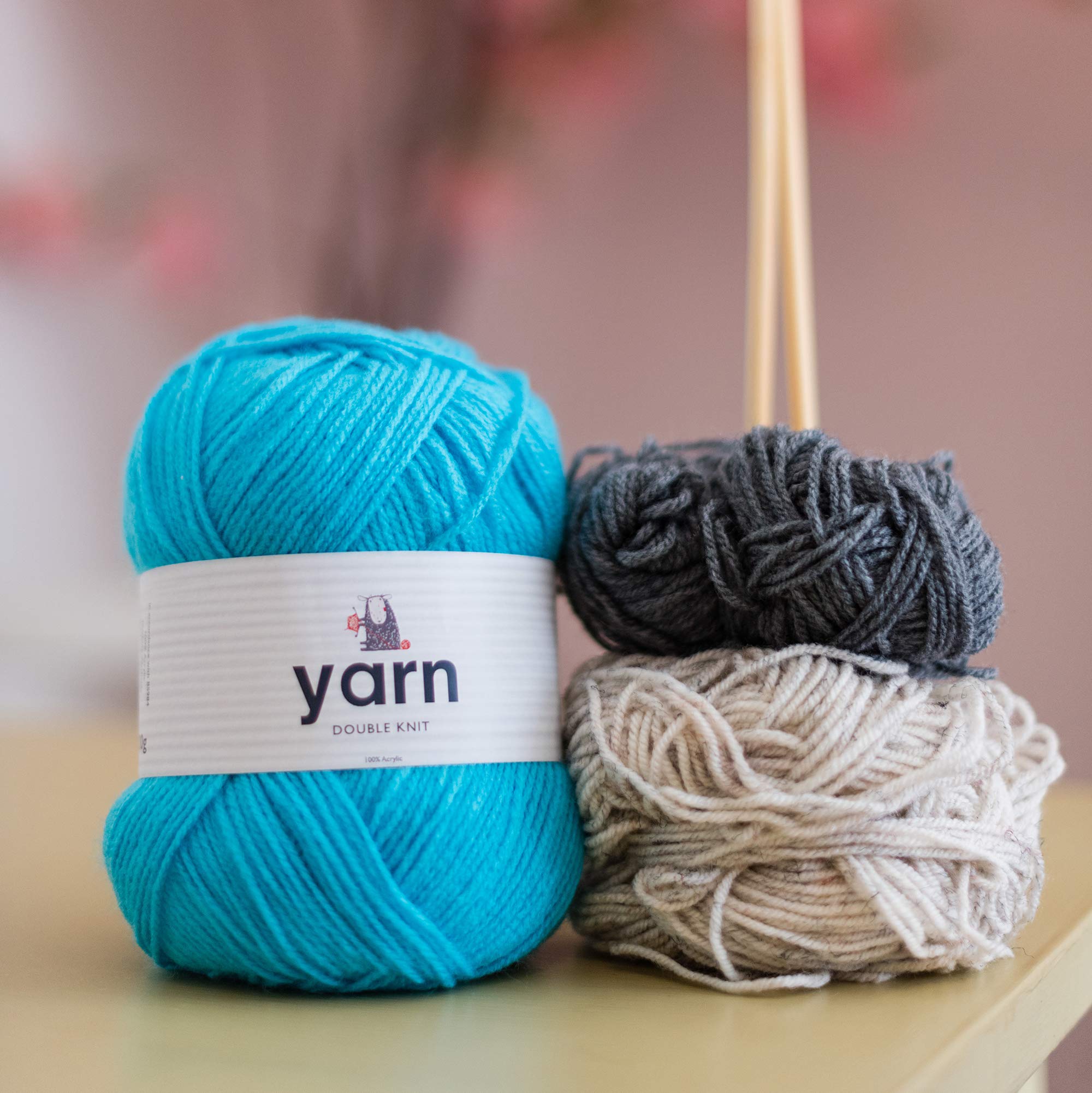 KORBOND DK Grey Yarn - 100g Acrylic Wool | Double Knit | 290m Length 4