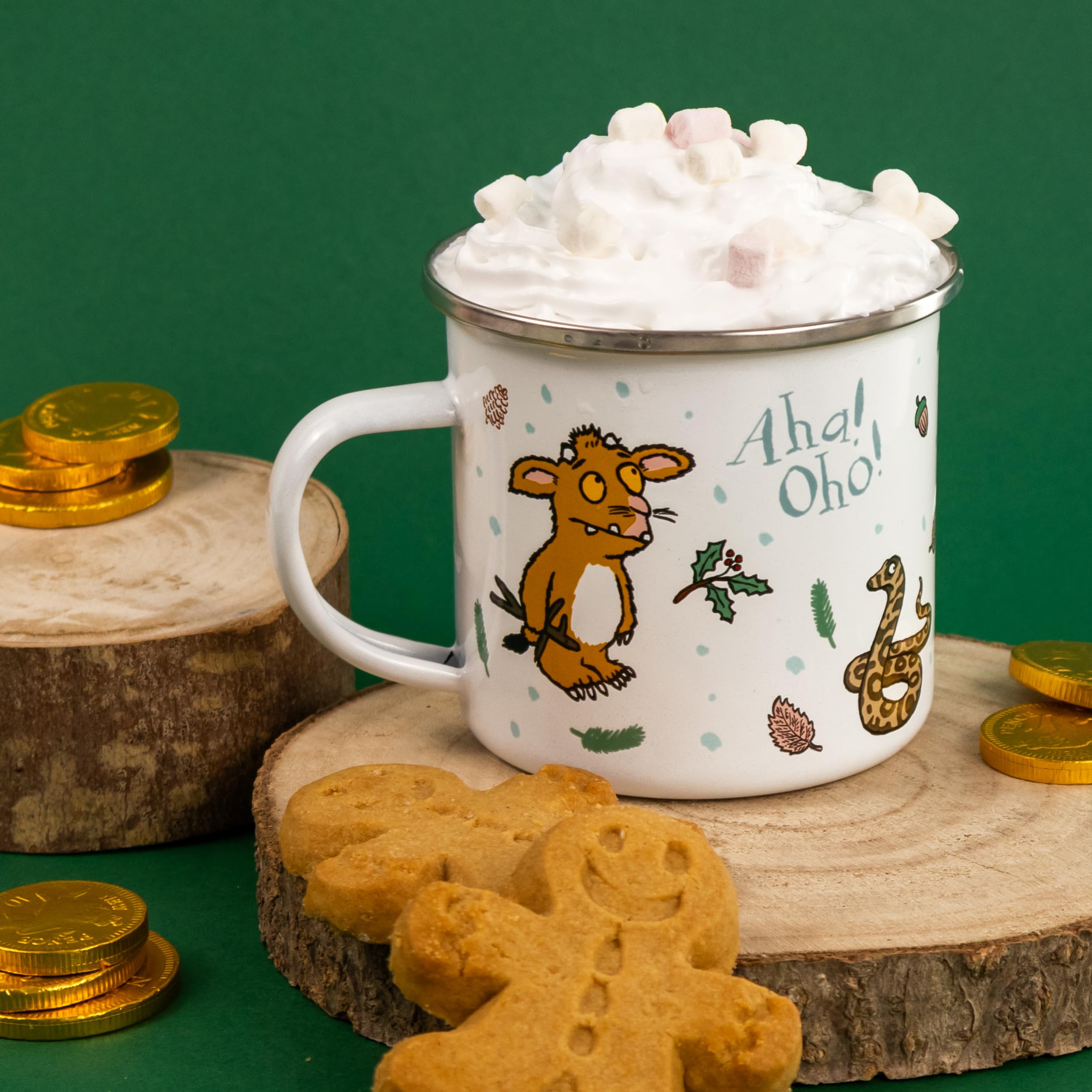 Robert Frederick The Gruffalo’s Child Enamel Coffee Mug - 350ml Capacity | Dishwasher Safe | Lightweight 3