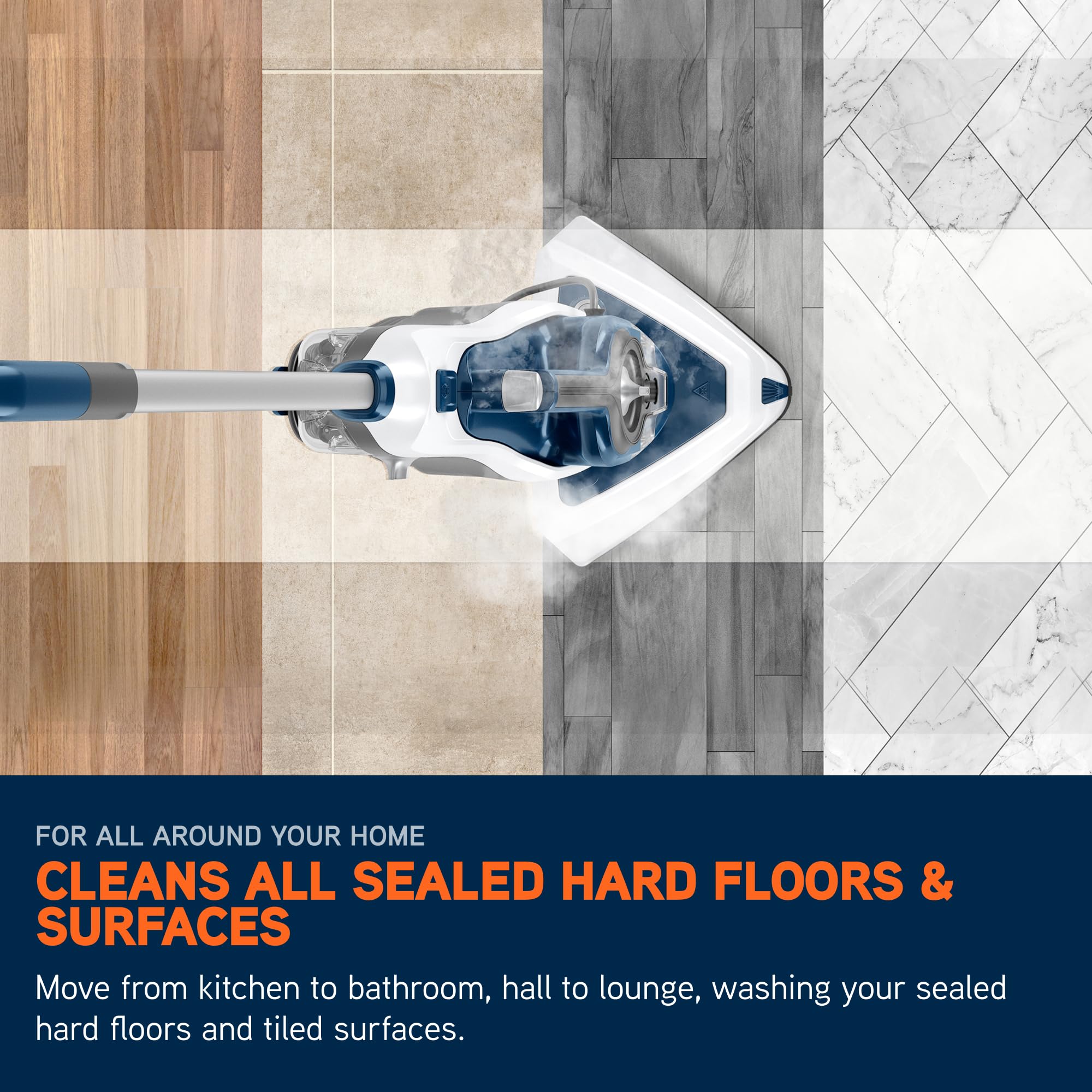 Vax Steam Fresh Home Steam Cleaner - Kills 99.9% Bacteria, Detachable Handheld, 15 Min Steam Time 8