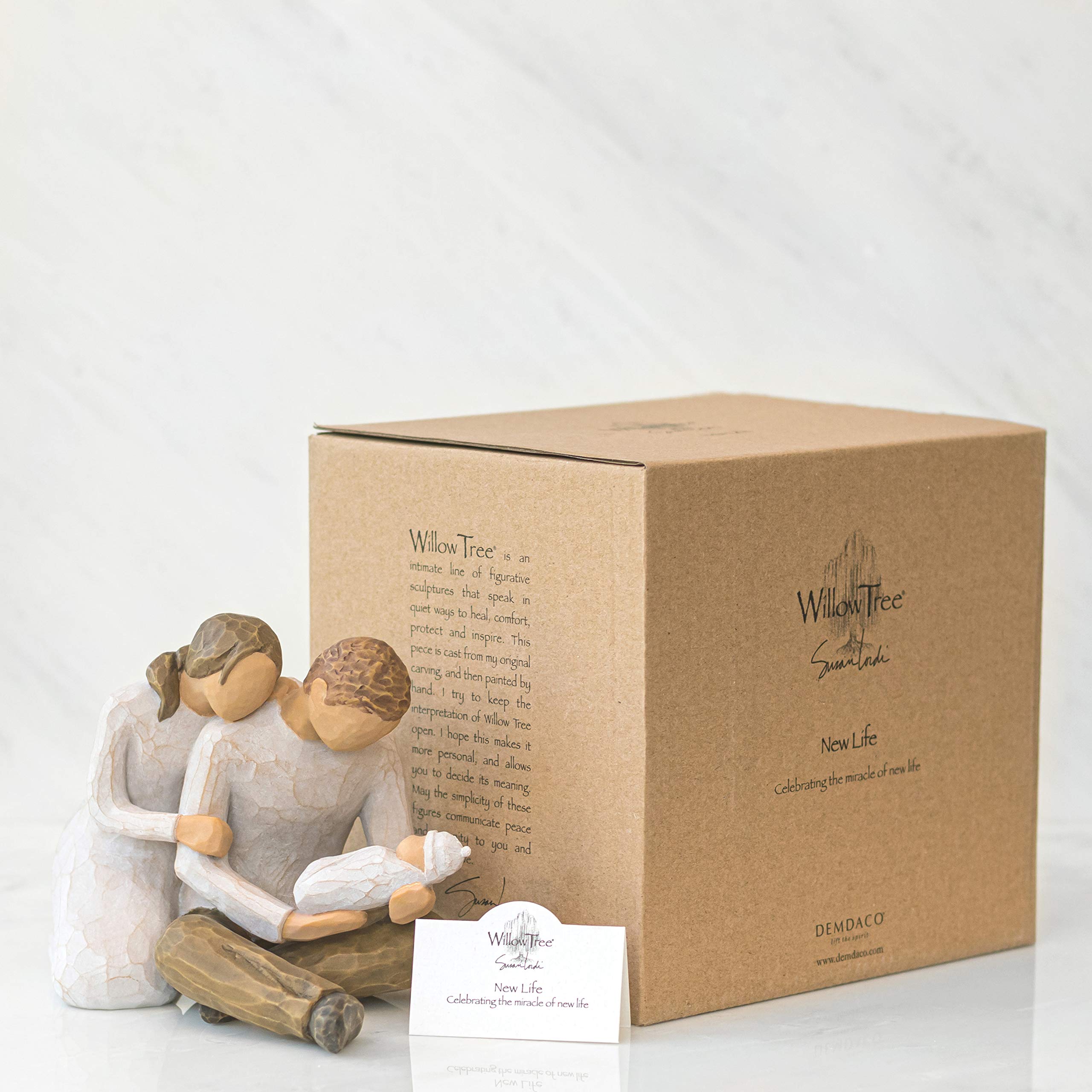 Willow Tree New Life Figurine - Celebrating New Beginnings | 5" Height | Hand-Painted Resin 4