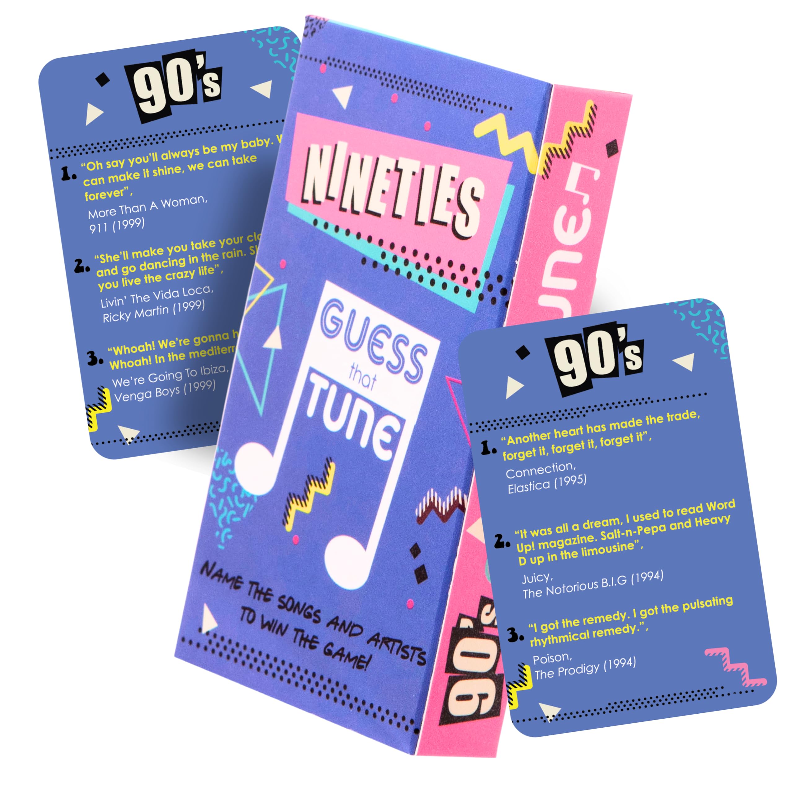 Boxer Gifts Nineties Guess That Tune Music Quiz Game - 90s Trivia for Adults & Family | 2+ Players 1