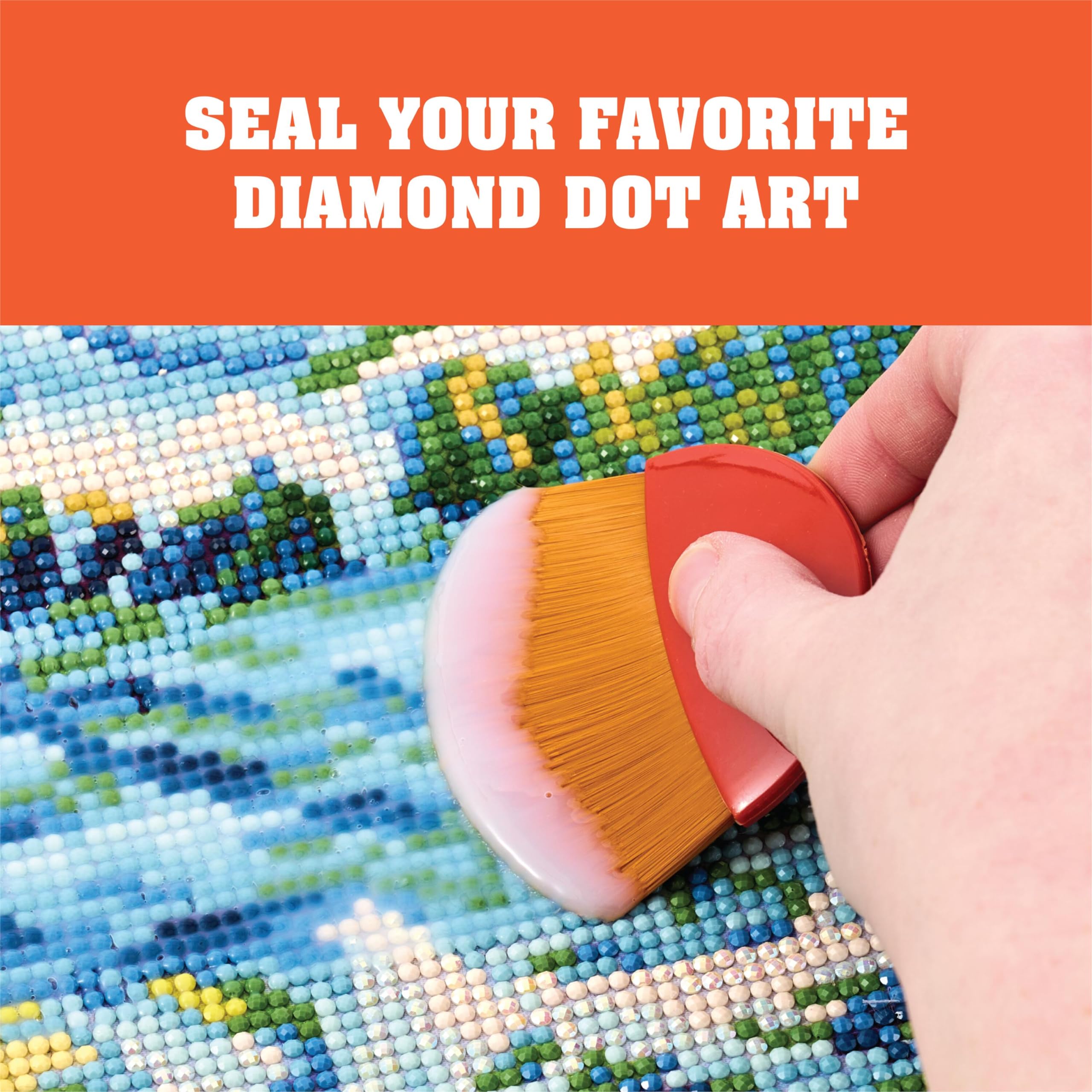 Mod Podge Gold Taklon Brush - 2 1/4 Inch Wide Decoupage Brush | Durable Synthetic Bristles 5