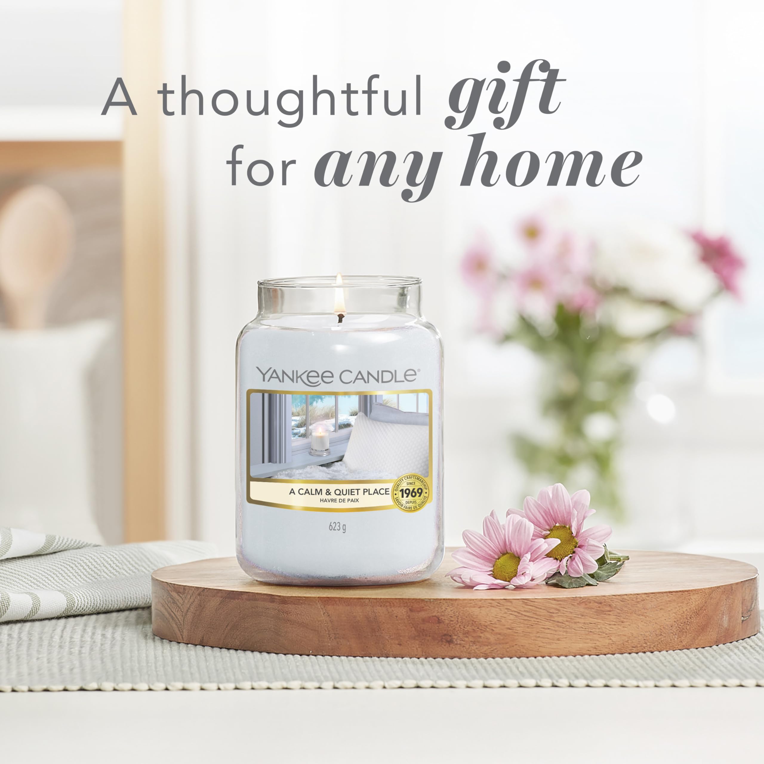 Yankee Candle Scented Candle - A Calm & Quiet Place Large Jar | Up to 150 Hours Burn Time 6