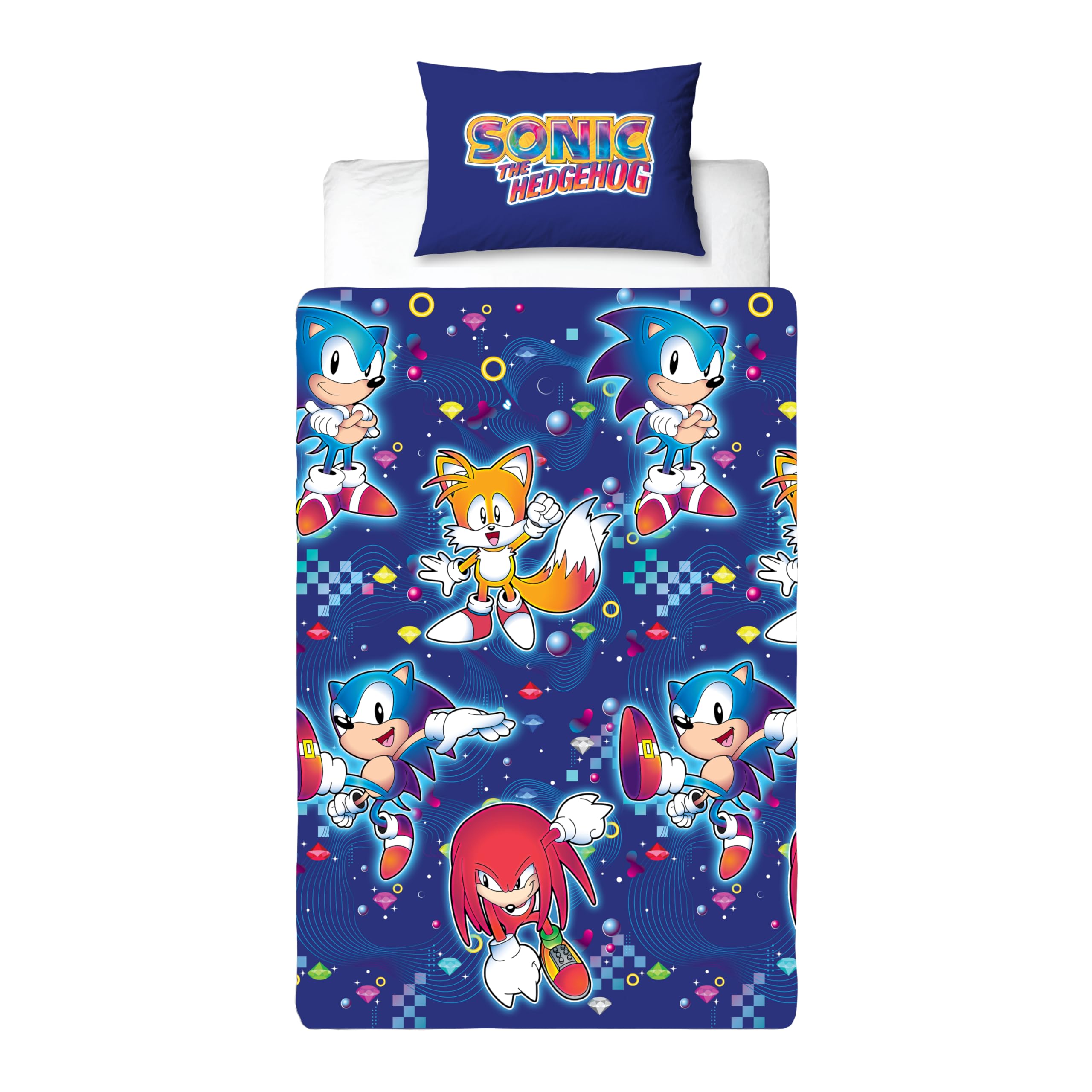Character World Sonic The Hedgehog Official Single Duvet Cover Set | Reversible | 135 x 200cm 2