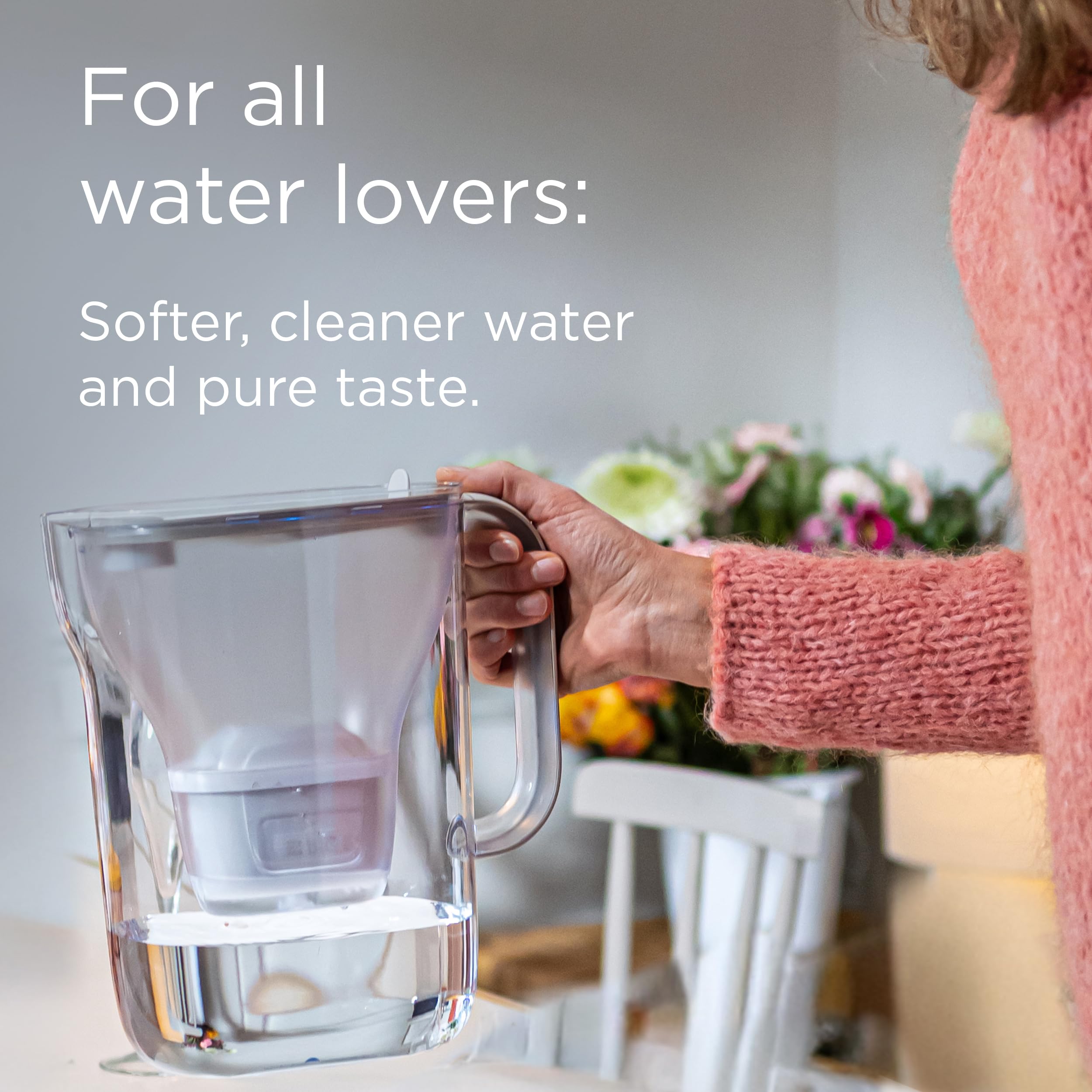 BRITA Style Essential Water Filter Jug - 2.4L White | Includes 3 MAXTRA PRO Pure Performance Cartridges 4