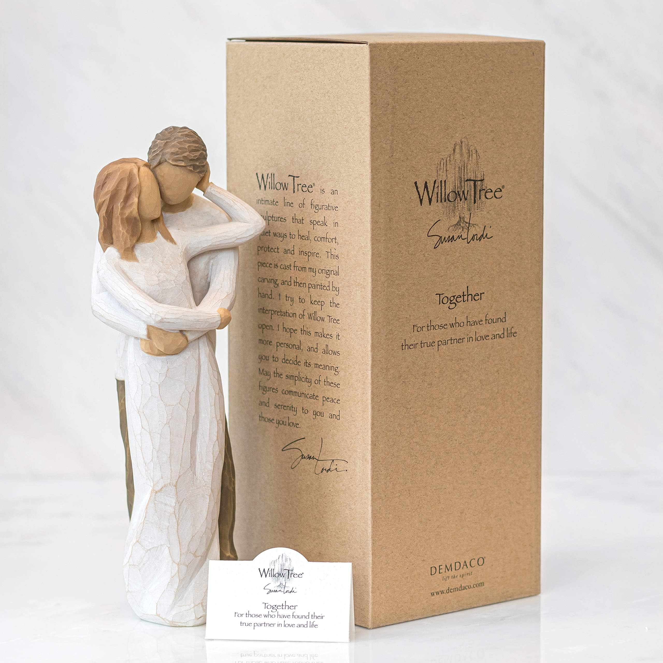 Willow Tree Together Figurine - Hand-Painted Resin, 9 Inch Height | Gift for Love & Anniversary 7