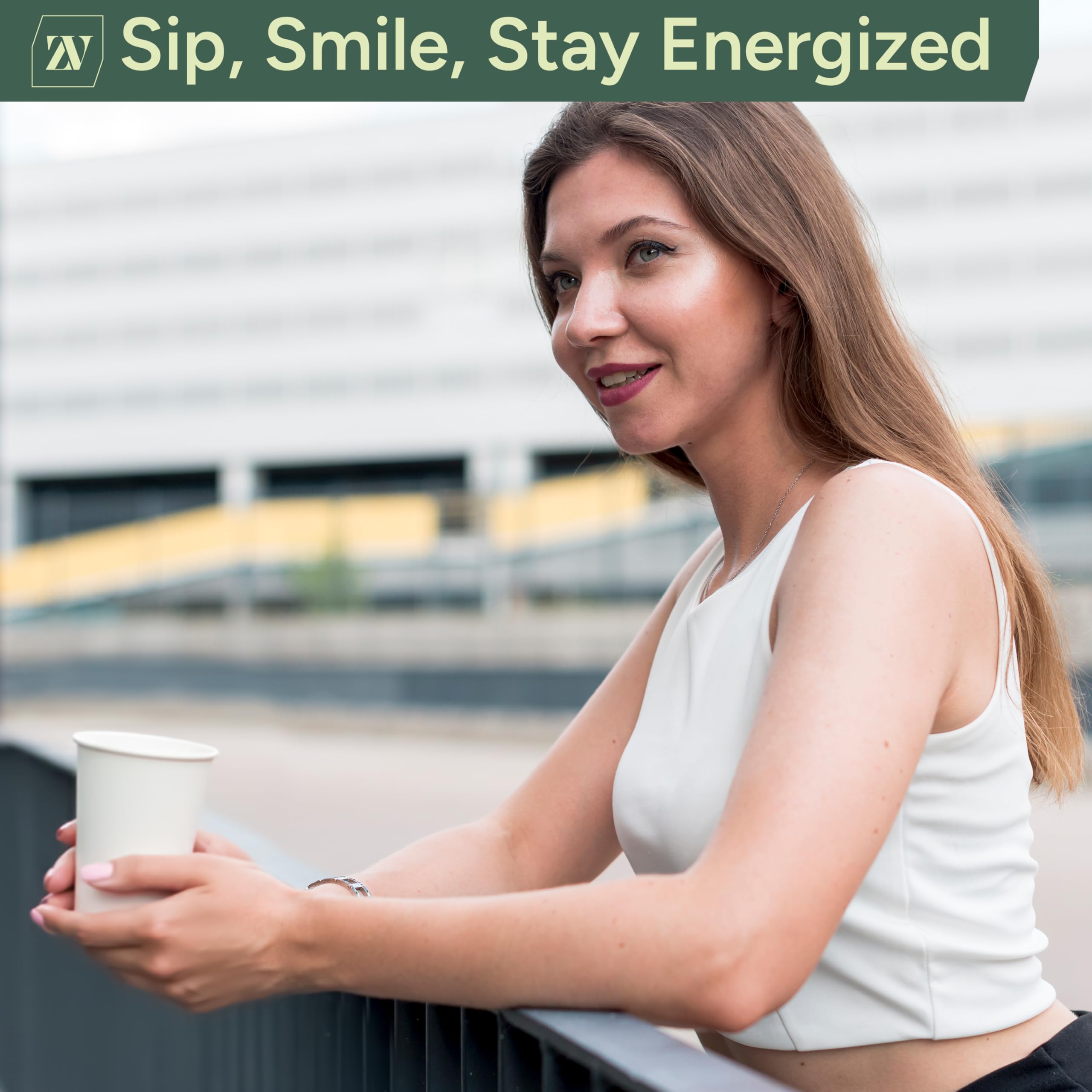 Zuvo Paper Cups - 8oz Single Wall White Disposable Cups | 100 Pack | Leak Proof 3
