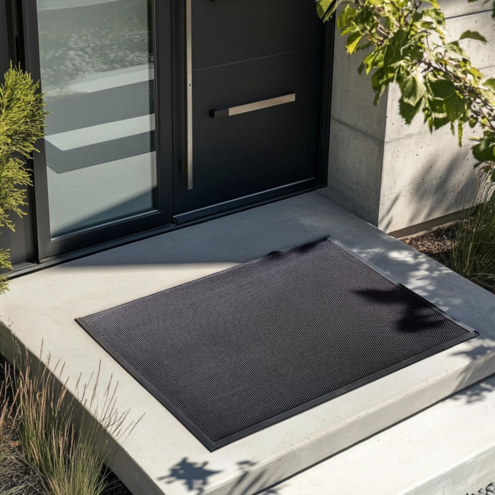 Nicoman 3D Mesh Door Mat - Heavy-Duty Dirt Trapper | Charcoal | 60x40cm 8