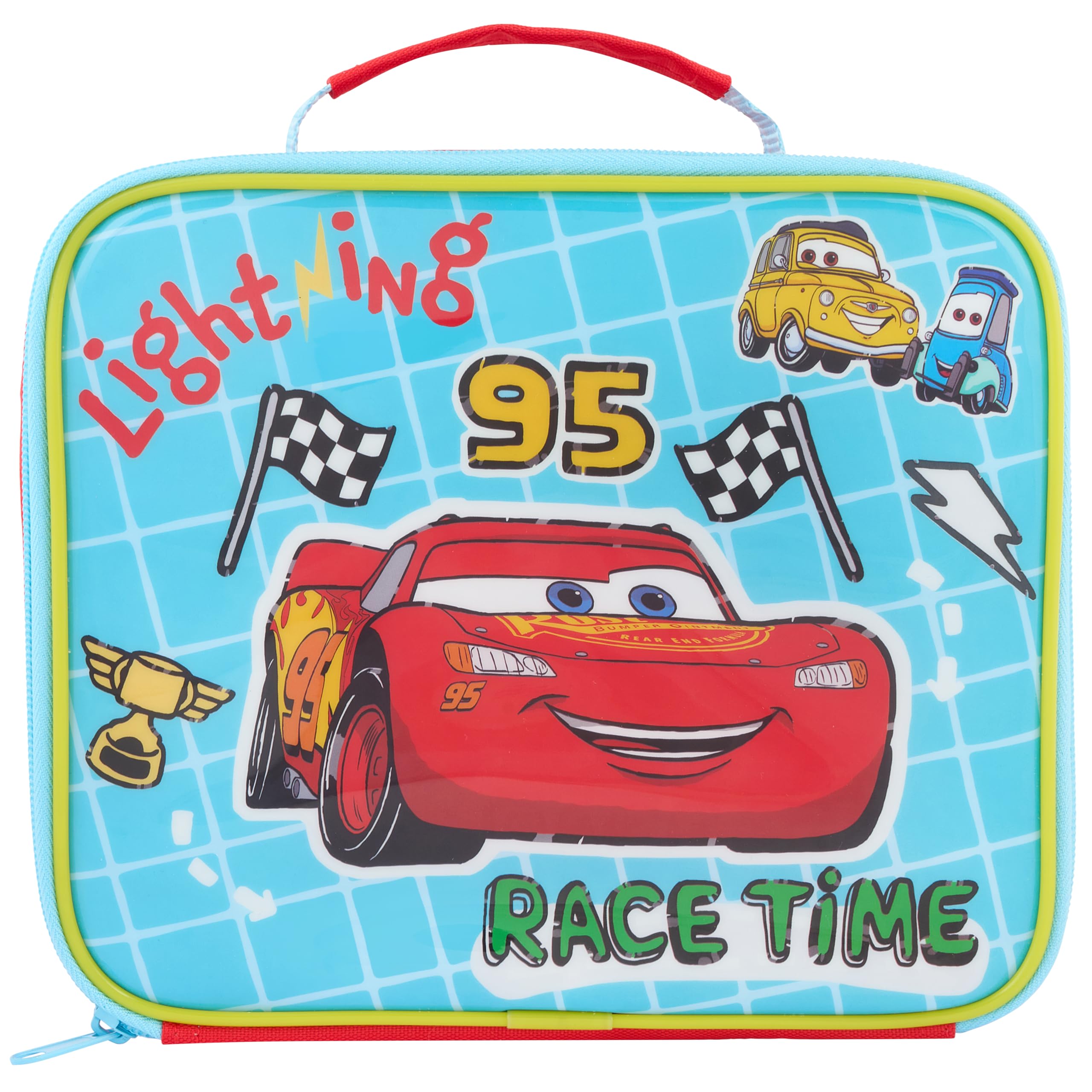 Disney Polar Gear Insulated Kids Lunch Bag - Lightning McQueen Design | PEVA Lining | 19.5cm x 23cm x 8cm 2