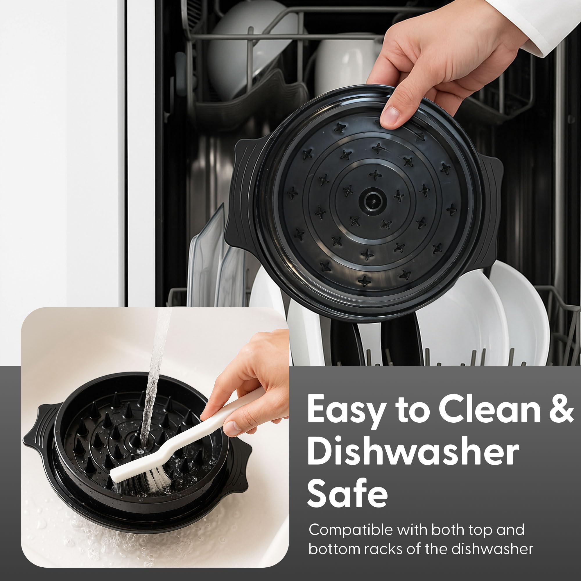 KEPLIN Meat Shredder Tool - BPA-Free, Anti-Slip Base, Dishwasher Safe | 25 x 25 x 8 cm 4