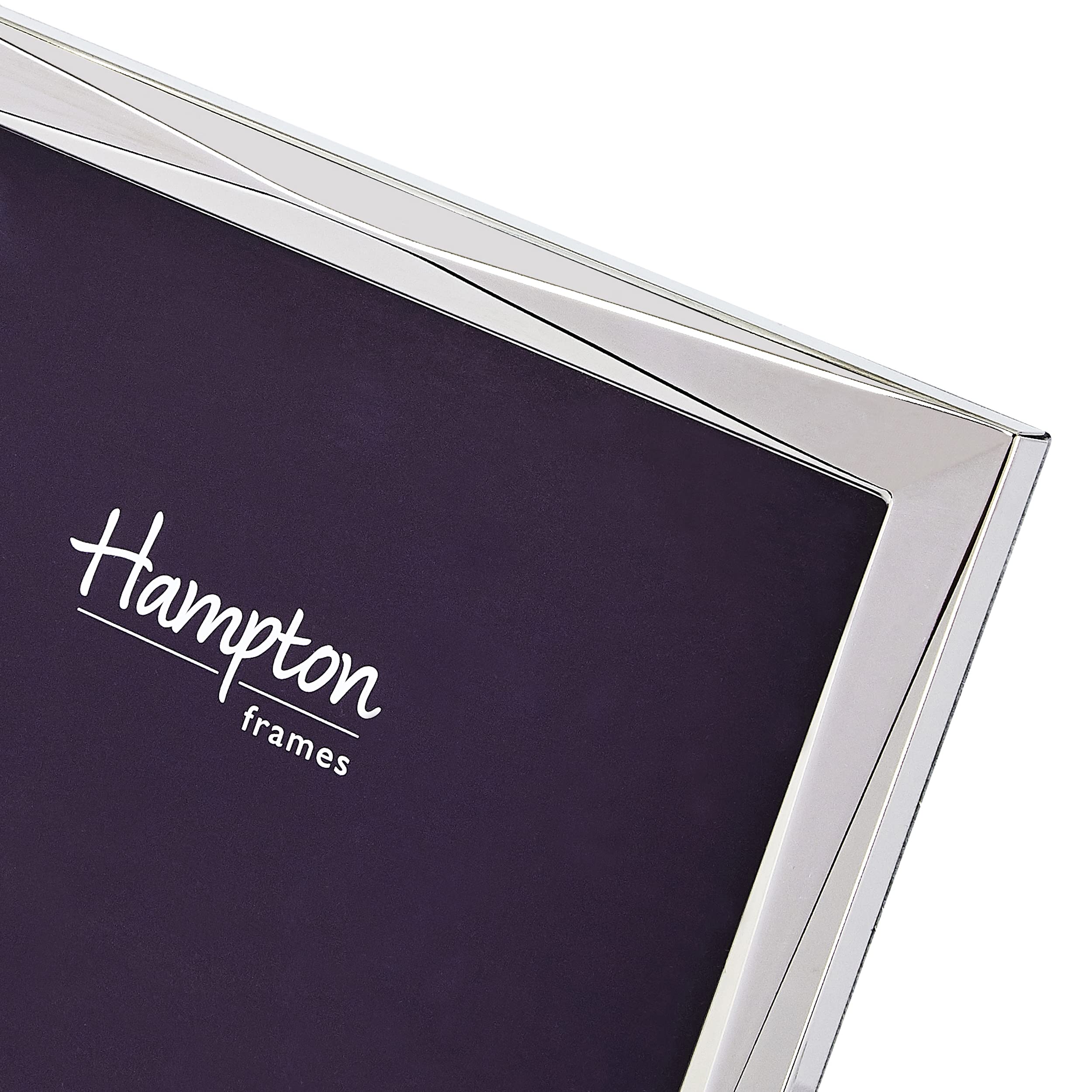 Hampton Frames Polished Nickel Photo Frame - 6x8 (15x20cm) | Freestanding Display | Silver Finish 3