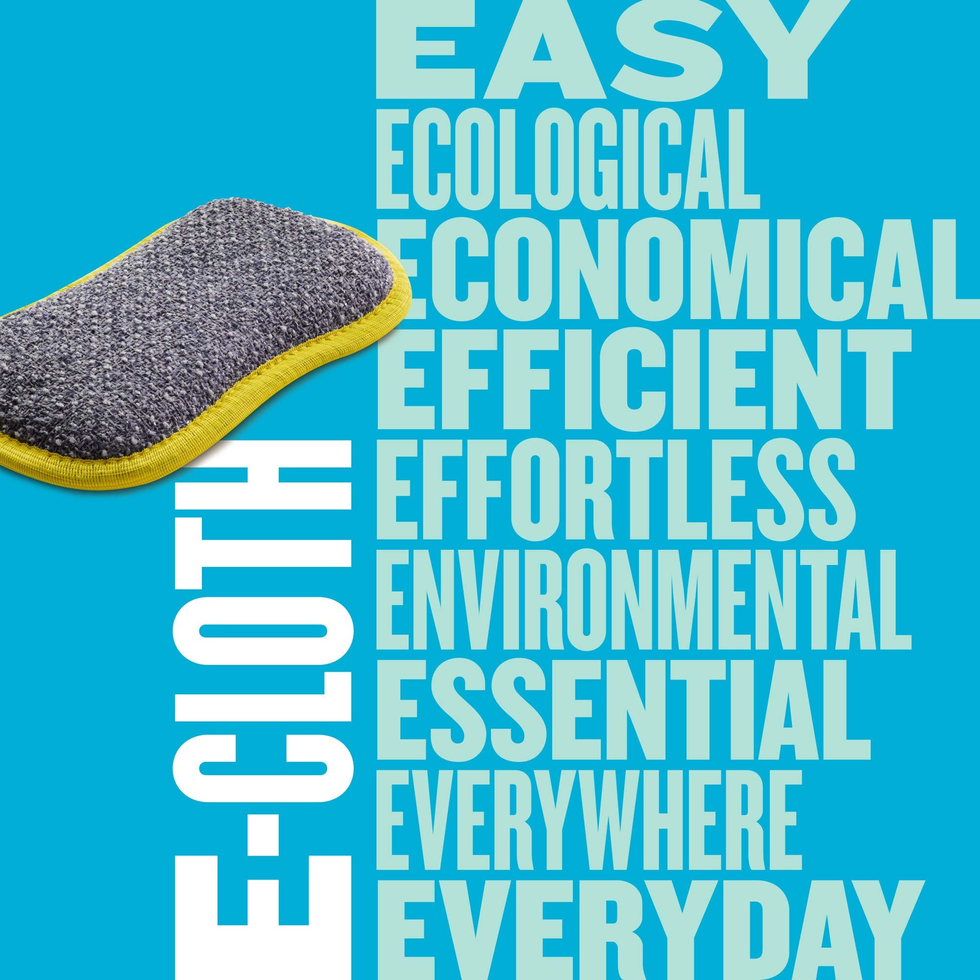 E-Cloth Washing Up Pad - Non-scratch Kitchen Scrub Sponge, Guaranteed 300 Washes | Yellow, Pack of 1 5