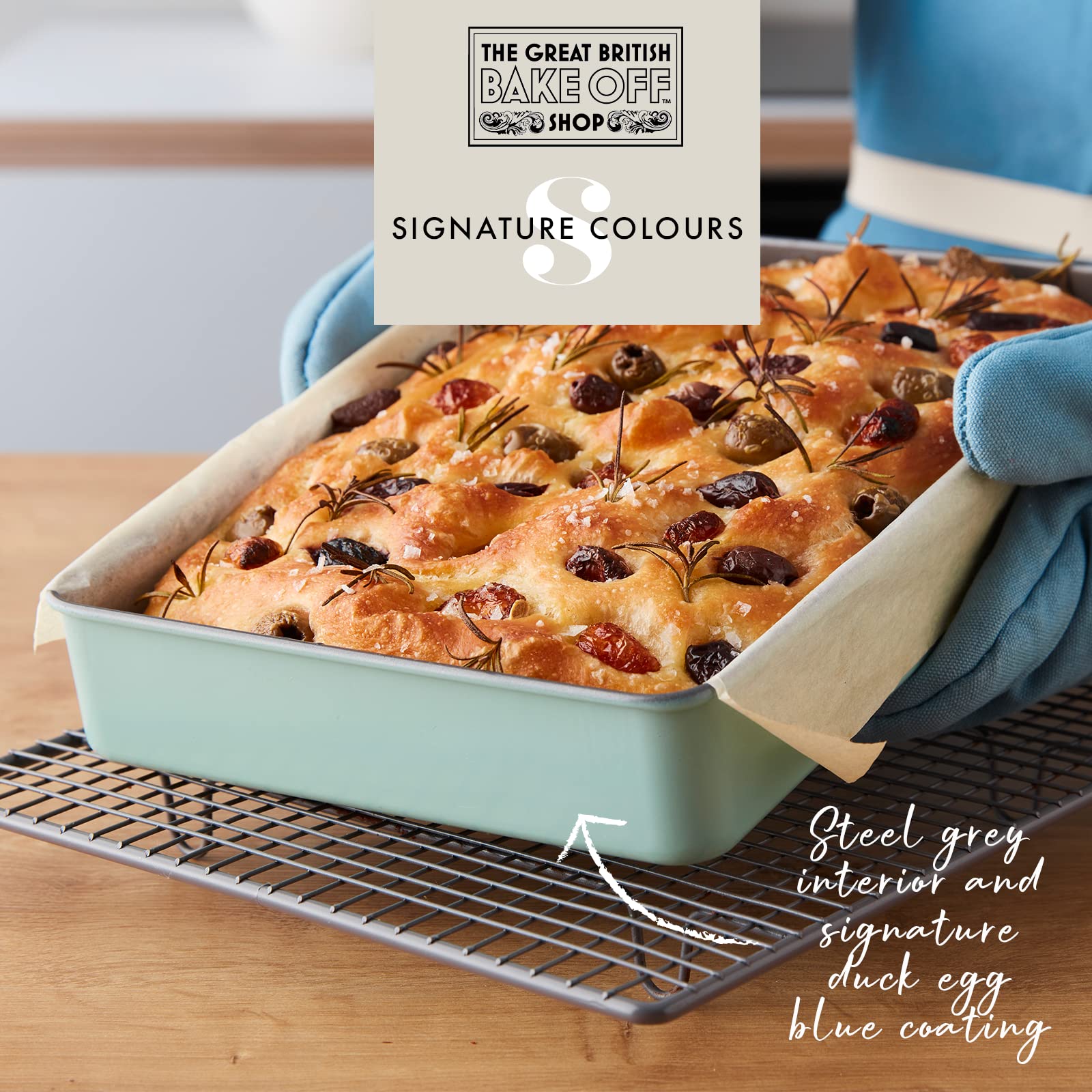 The Great British Bake Off Brownie Tin - Non-Stick Carbon Steel Traybake Pan | 30 x 20 x 5cm 6