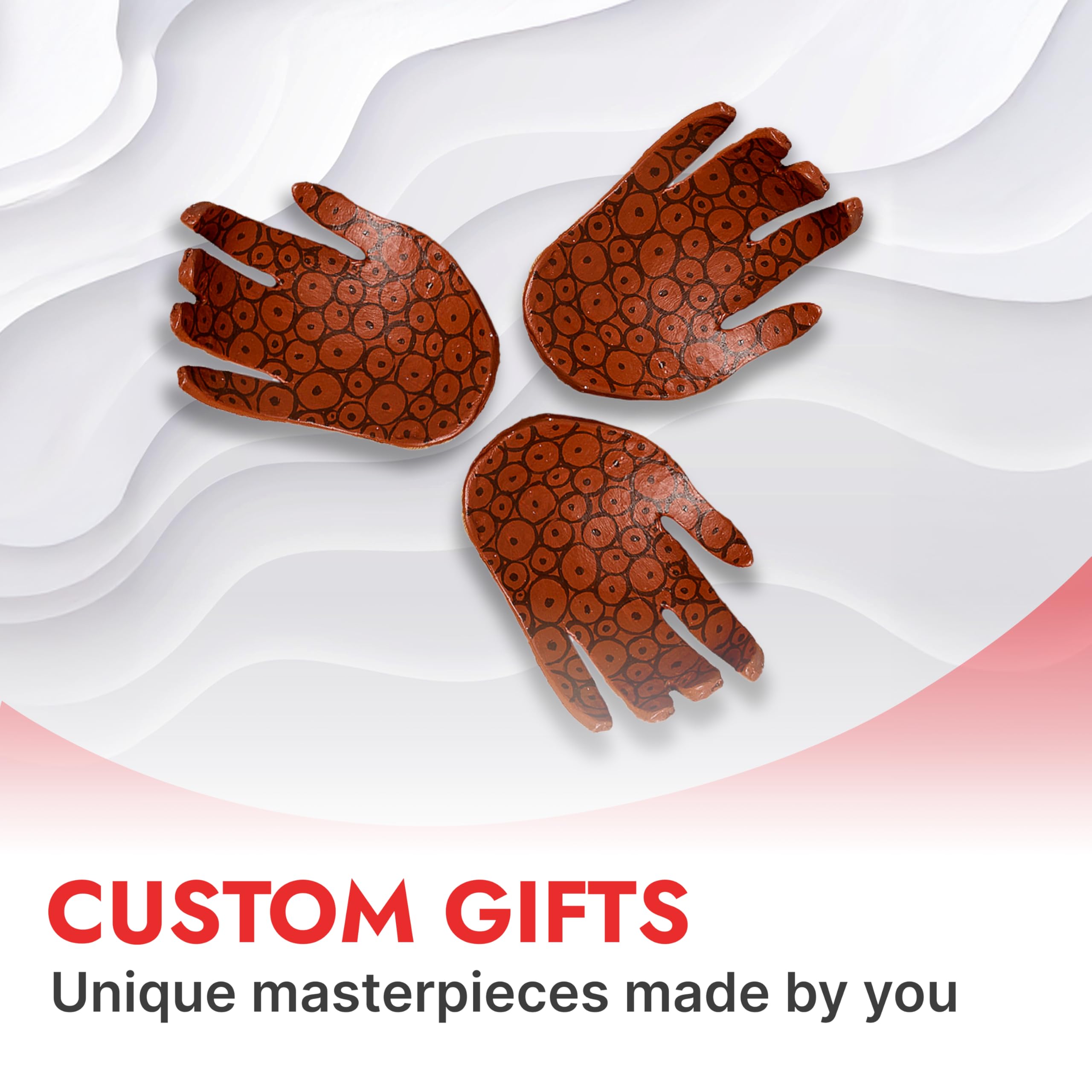 DAS Terracotta Air-Hardening Modelling Clay - 1kg | Dries in 12-24 Hours | Decorate with Paint 6