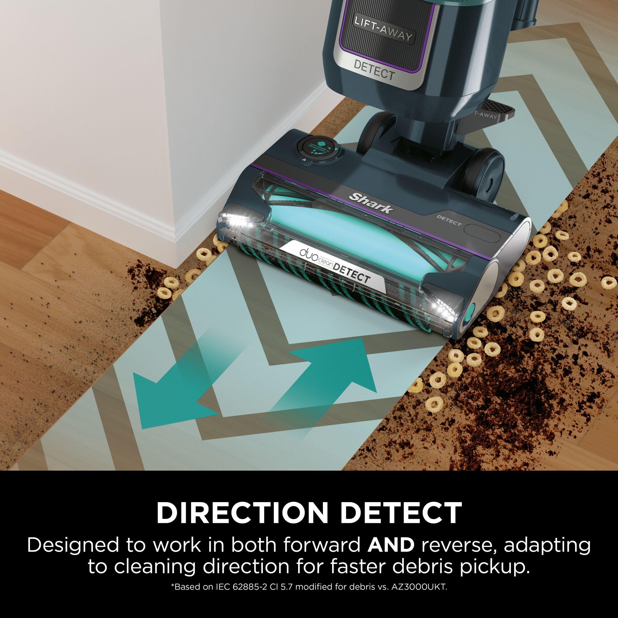 Shark Detect XL Corded Upright Vacuum Cleaner - Ultra-Powerful Pet Hair Pick-Up | DuoClean Detect | Blue 5