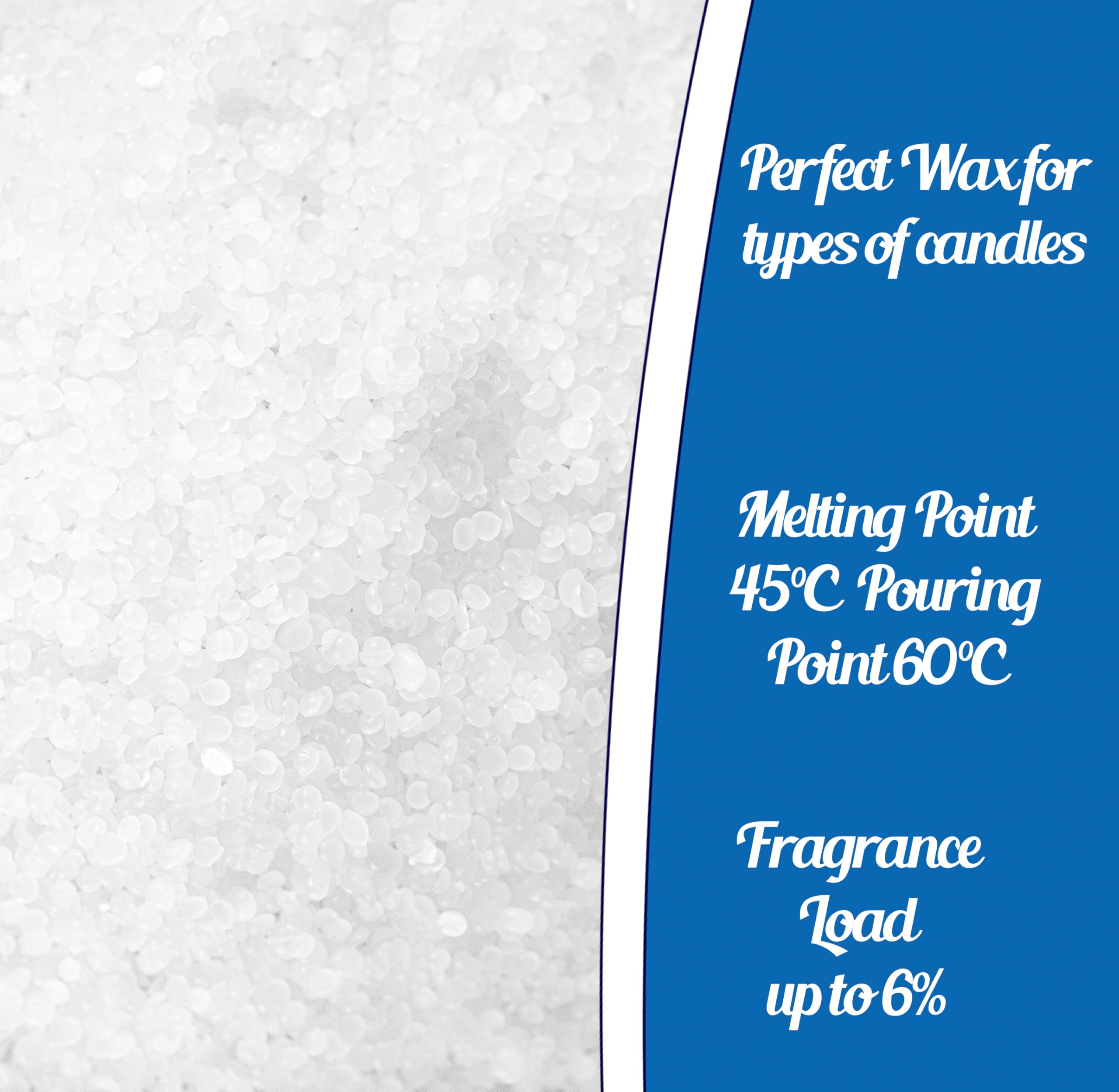 Homecrafts Candle Wax - 2kg Bag White Wax for Homemade Candles | Melting Point 57-60°C 2