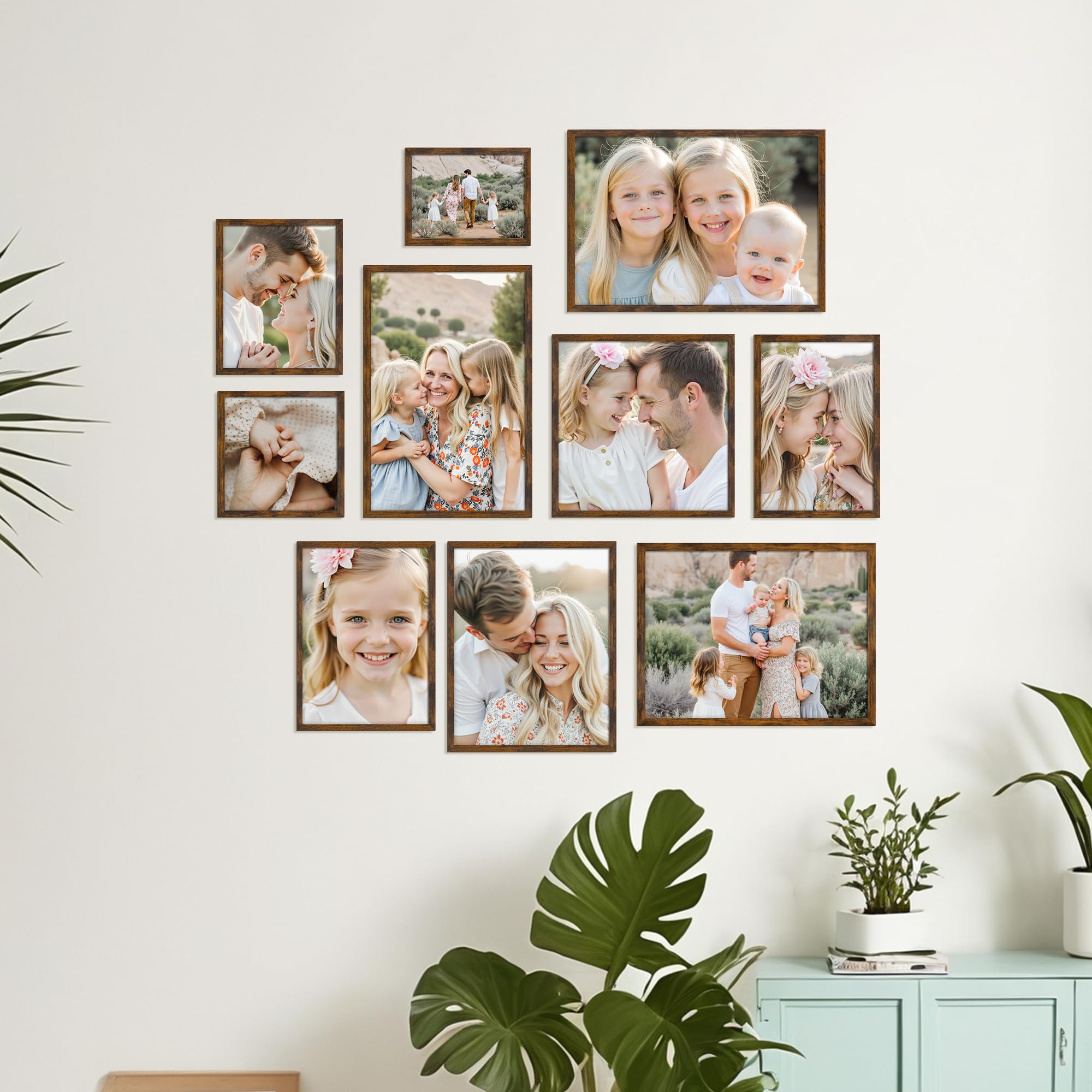 Ditwis A4 Picture Frame Brown for Certificates, Documents, Artwork, and Photos | Wall or Tabletop Display 6