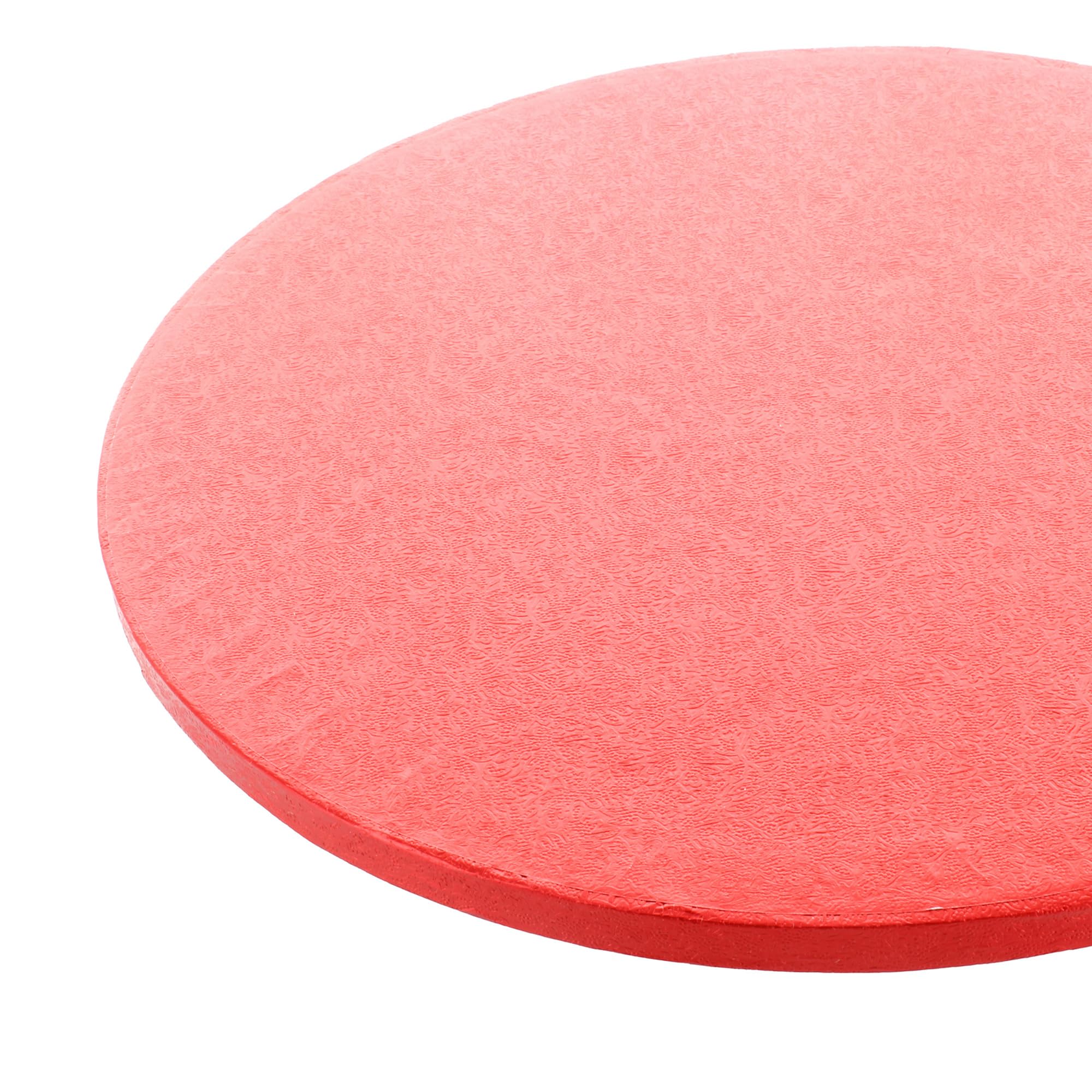 Culpitt Red Board & Box Set | 12' Round Drum & White Box | Cardboard Cake Carrier 4