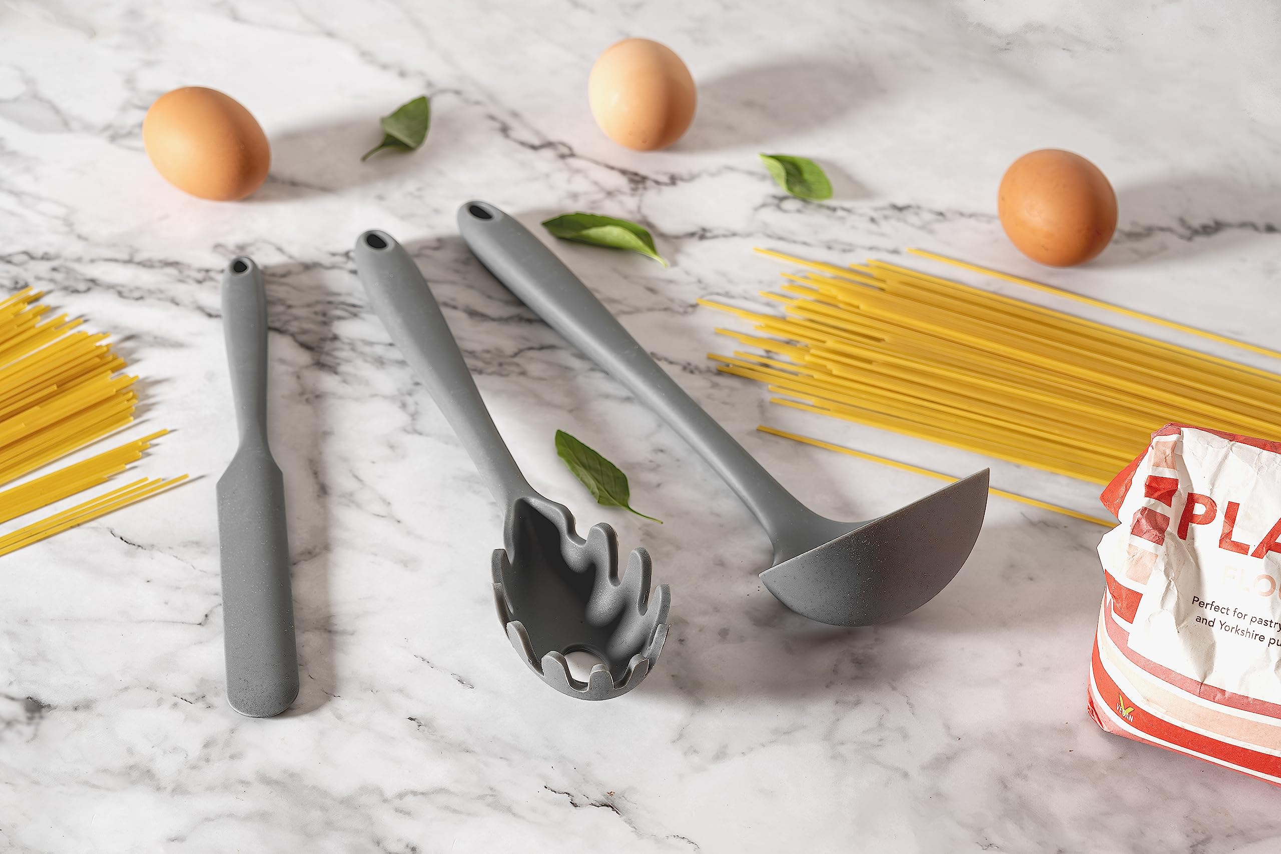 Tala Silicone Ladle - Heat Resistant up to 210°C | Grey Color | Ergonomic Grip 4