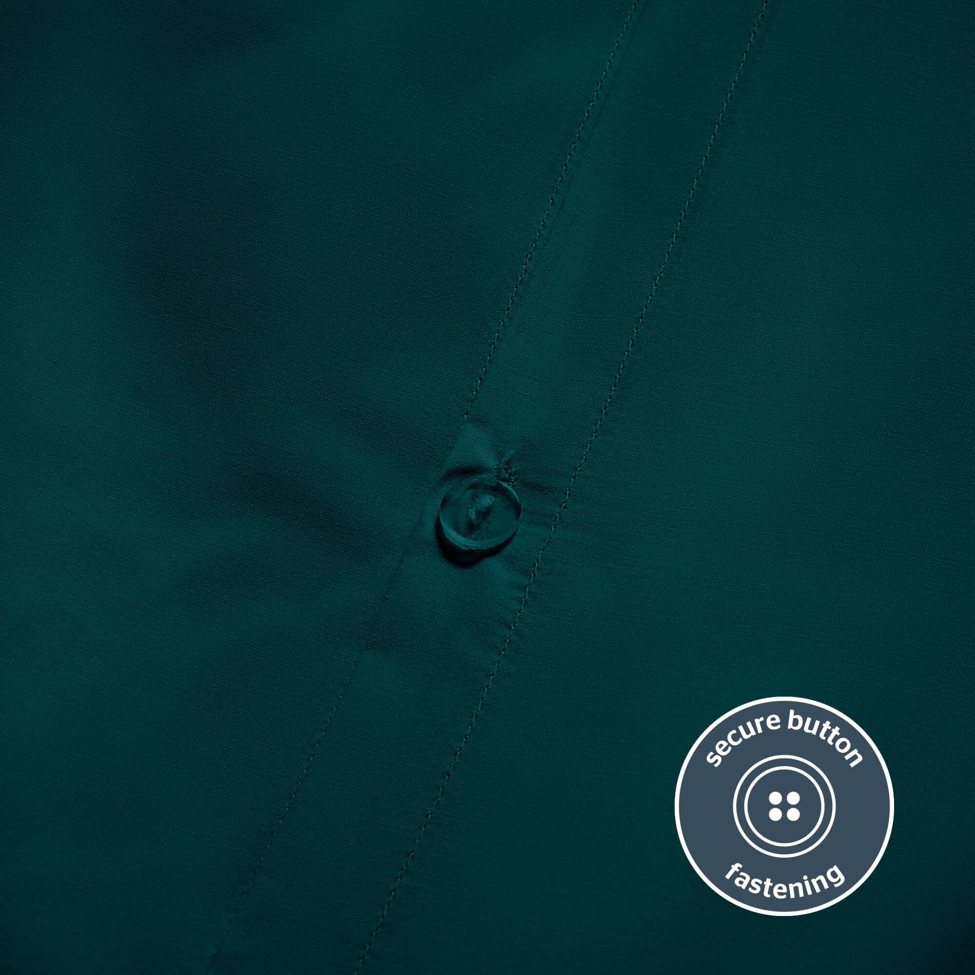 Silentnight Pure Cotton Duvet Set - 200 Thread Count Percale | King Size | Teal 6