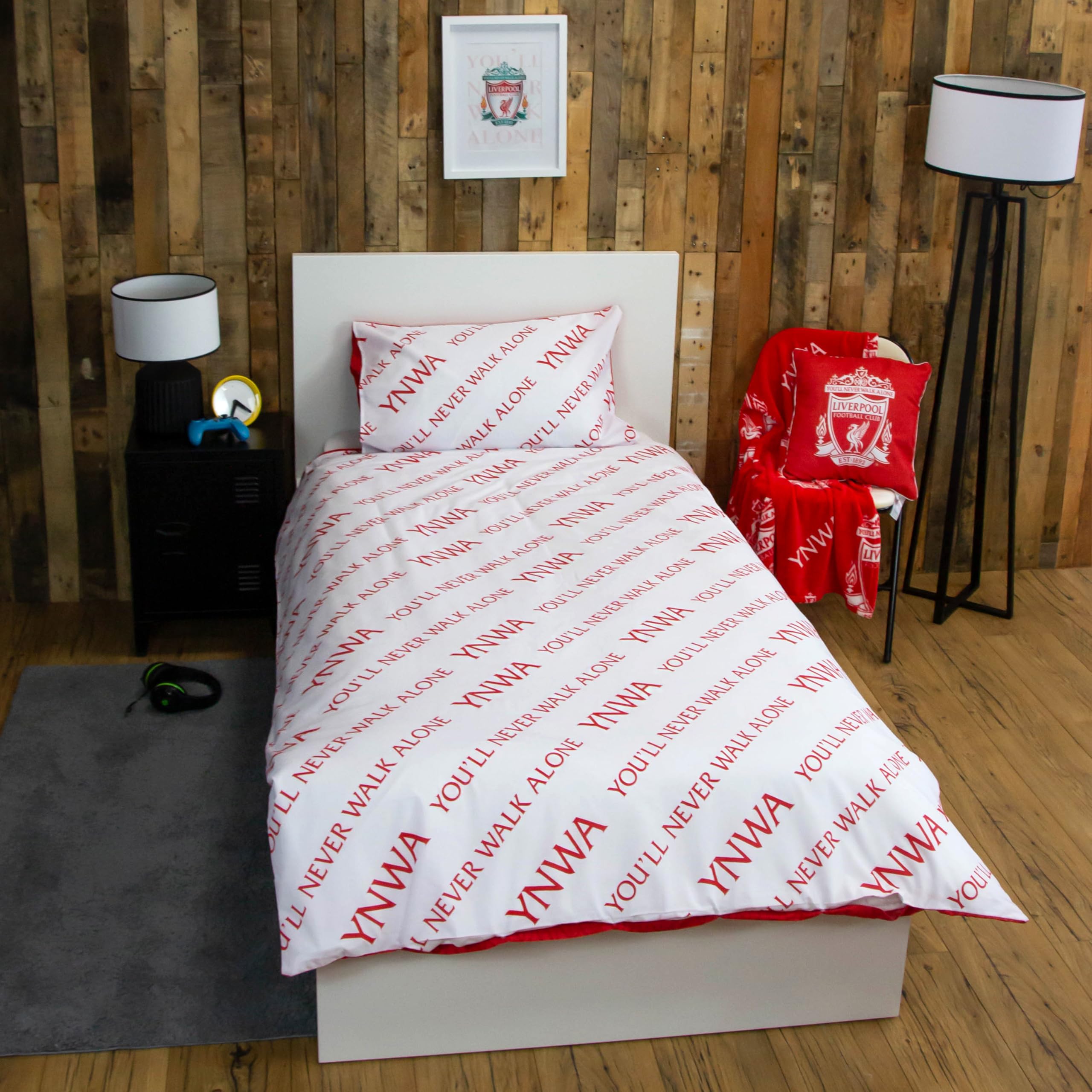 Liverpool F.C. Character World Tone Design Single Duvet Cover Set | Reversible | Polycotton 5