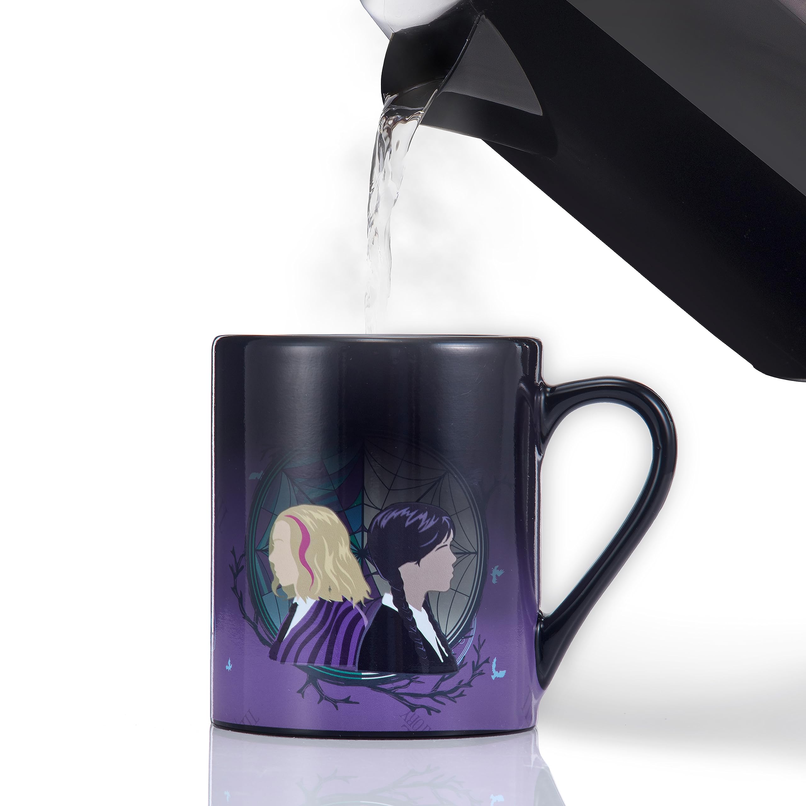WOW! STUFF Wednesday Heat Changing Ceramic Coffee Mug | Purple | Heat Reveal Technology 7