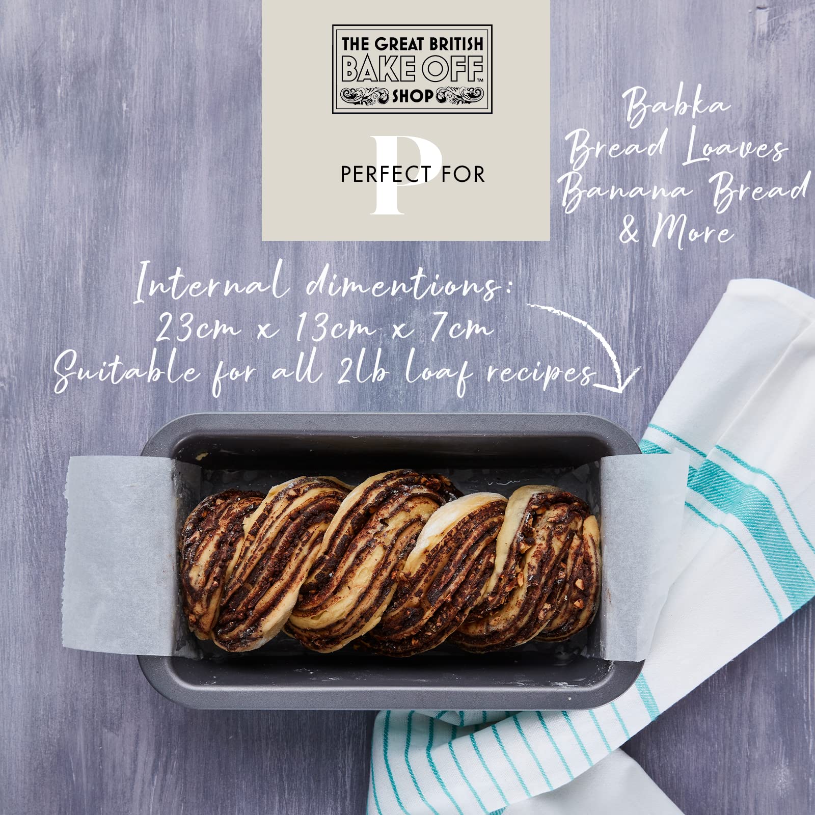 The Great British Bake Off 2lb Loaf Tin - Non-Stick Carbon Steel | 23cm x 13cm x 7cm | 900g Capacity 4