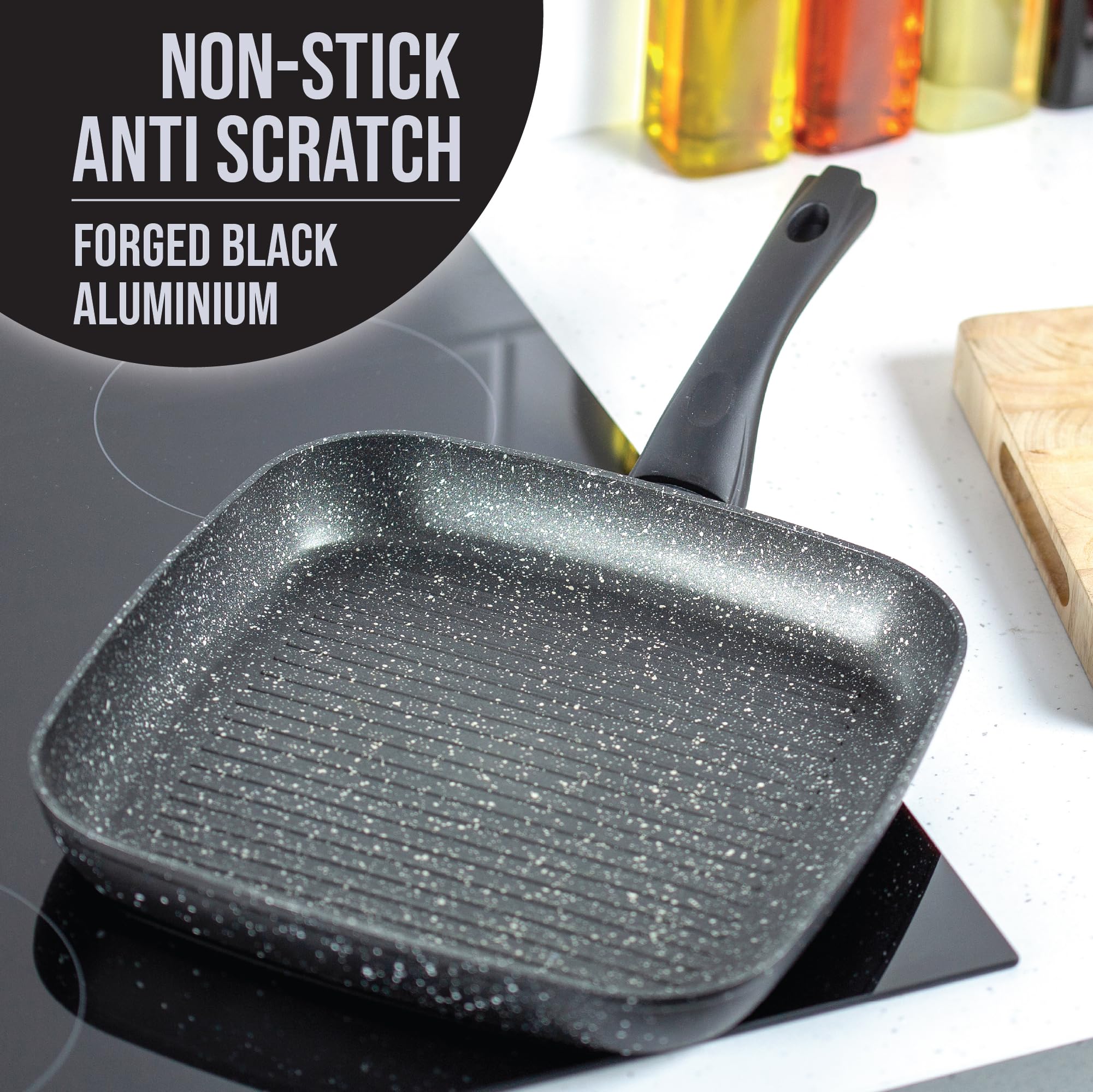 Blackmoor 66170 Classic 28cm Griddle Pan - Non-Stick Coating | Induction Compatible | Cool Touch Handle 7