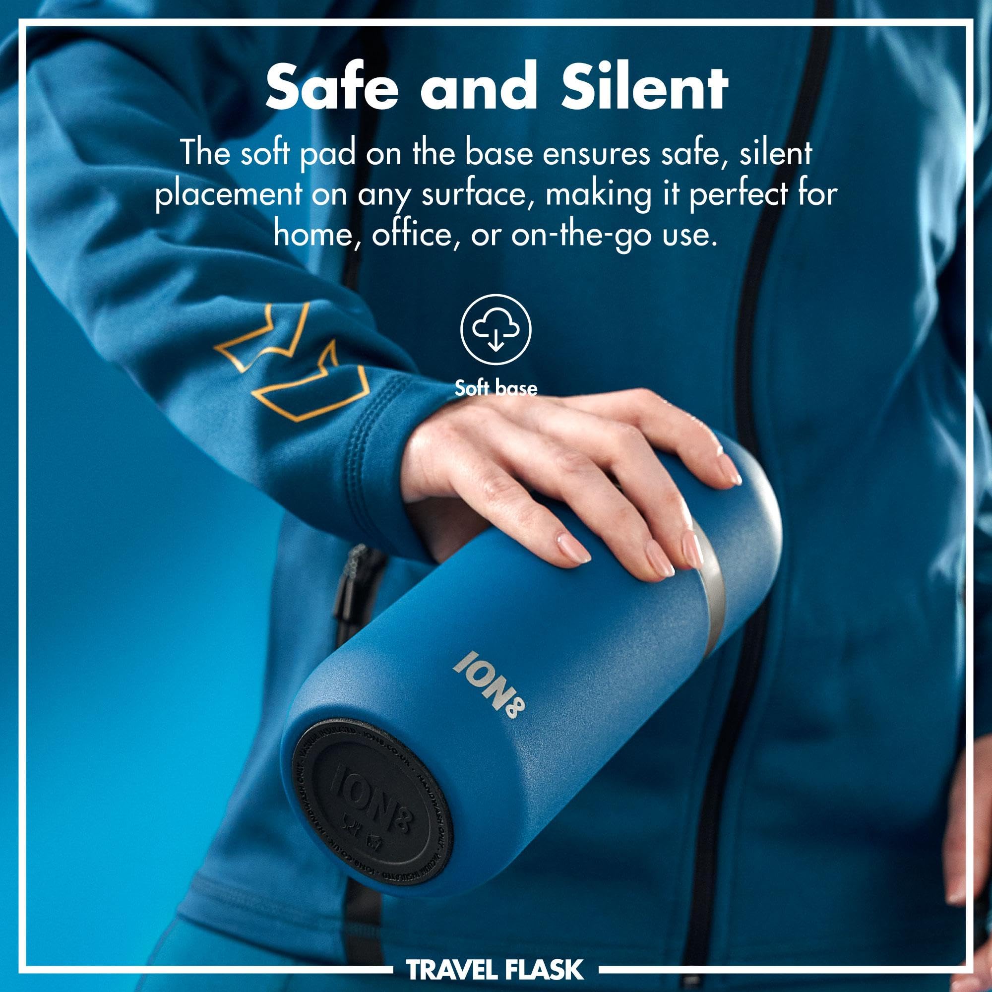 Ion8 ThermoShield Vacuum Insulated Flask - 700ml | Keeps Hot/Cold 12+ Hrs | Deep Teal 4