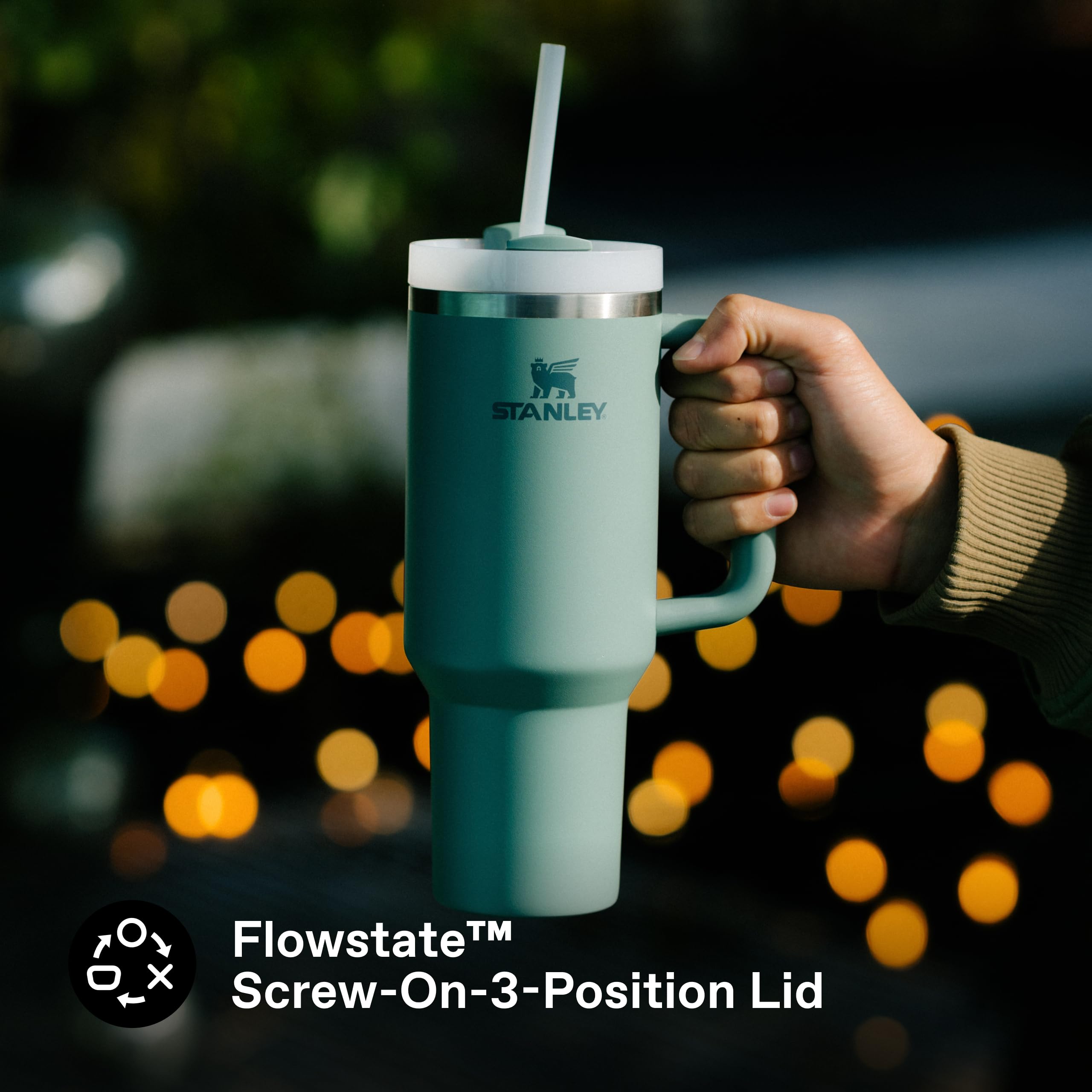 STANLEY 1913 Quencher H2.0 Flowstate Tumbler 1.2L - Cold 11 Hrs, Iced 48 Hrs | Shale 5