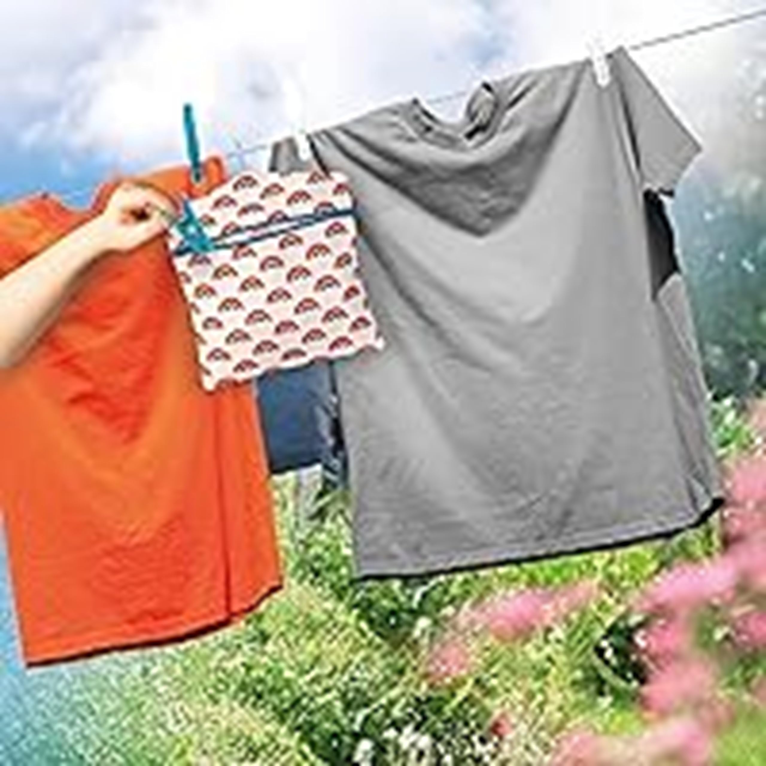Beldray LA081544EU7 Peg Bag - Rainbow Print with Washing Line Hanger | Holds 100 Pegs | 33 x 30 cm 5
