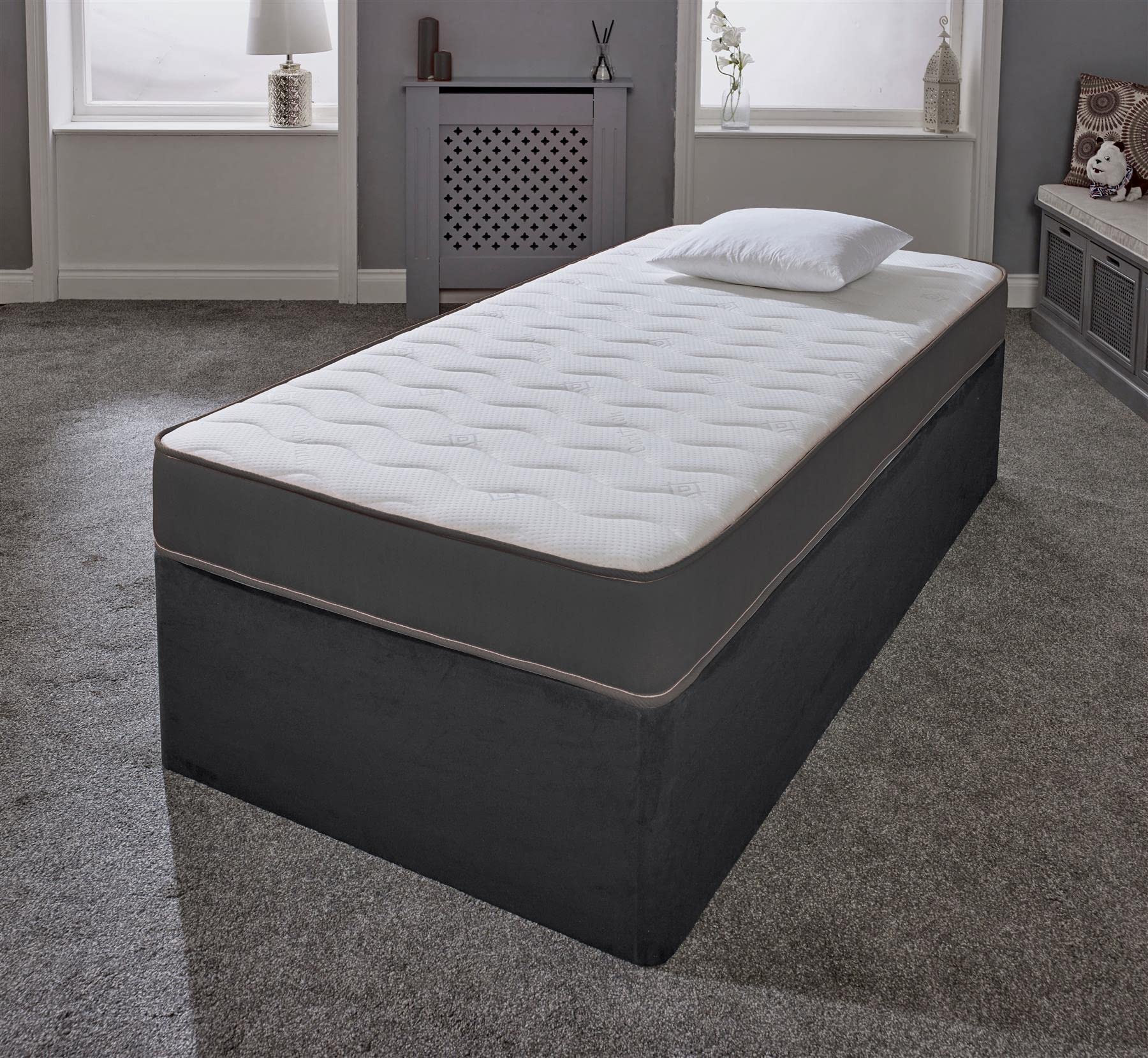 eXtreme comfort ltd Hybrid Cooltouch Mattress - Single 90x190cm | Soft/Medium Firmness | Grey 2
