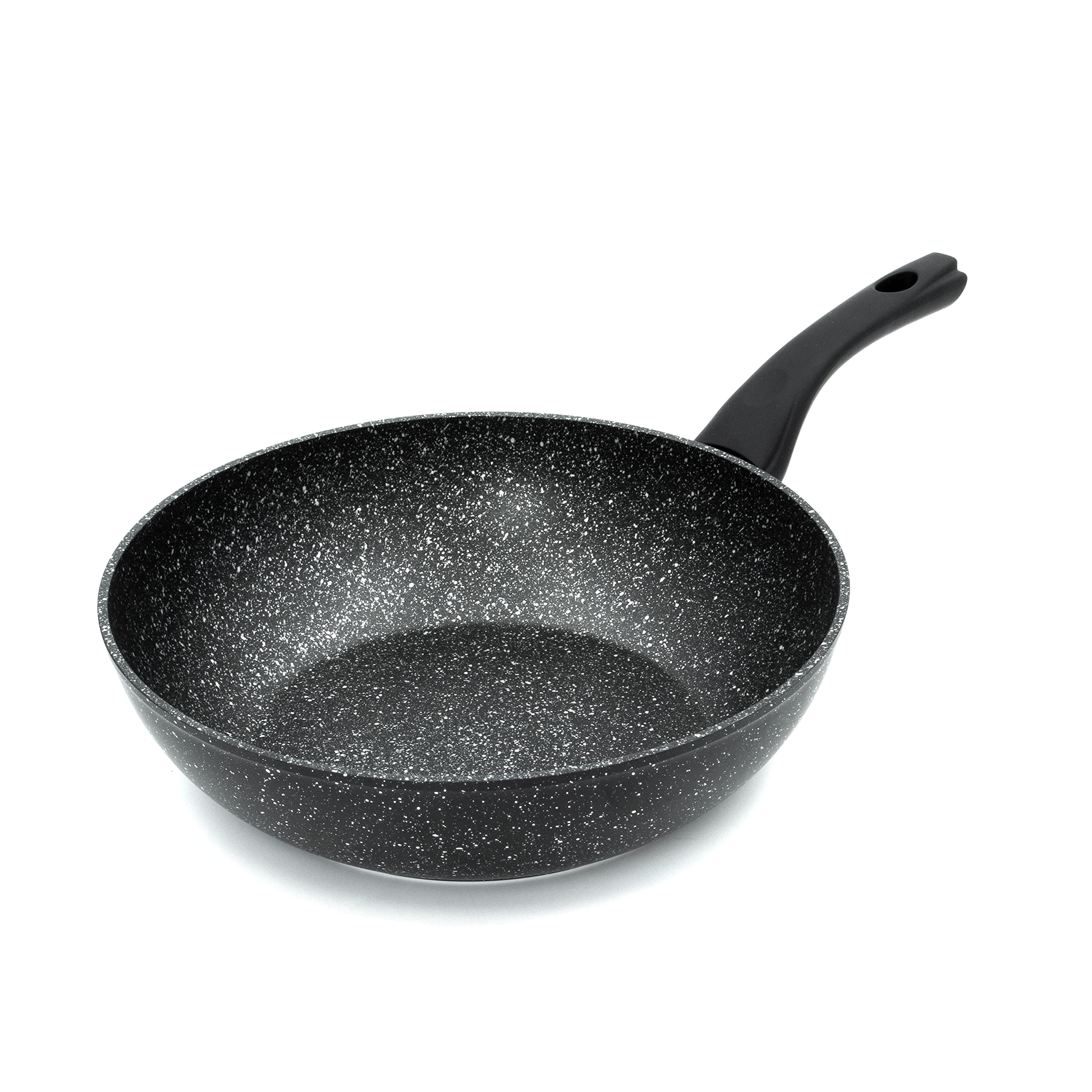 Blackmoor 66160 Classic 28cm Non-Stick Induction Wok | Forged Aluminium Base | Black Marble Effect 1