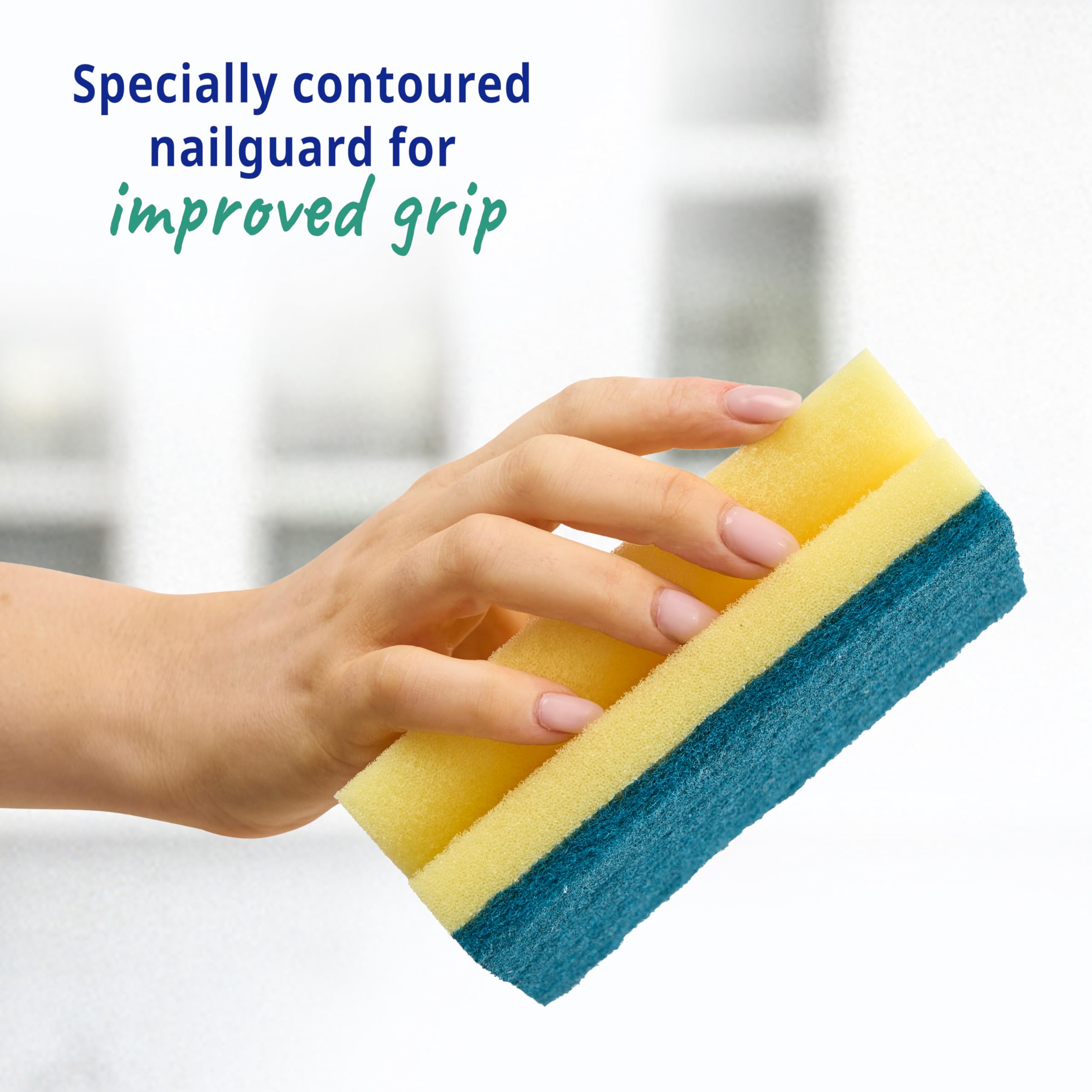 Spontex Specialist General Purpose Sponge Scourer - XL Size, Pack of 6 | Strong Residue Removal 3