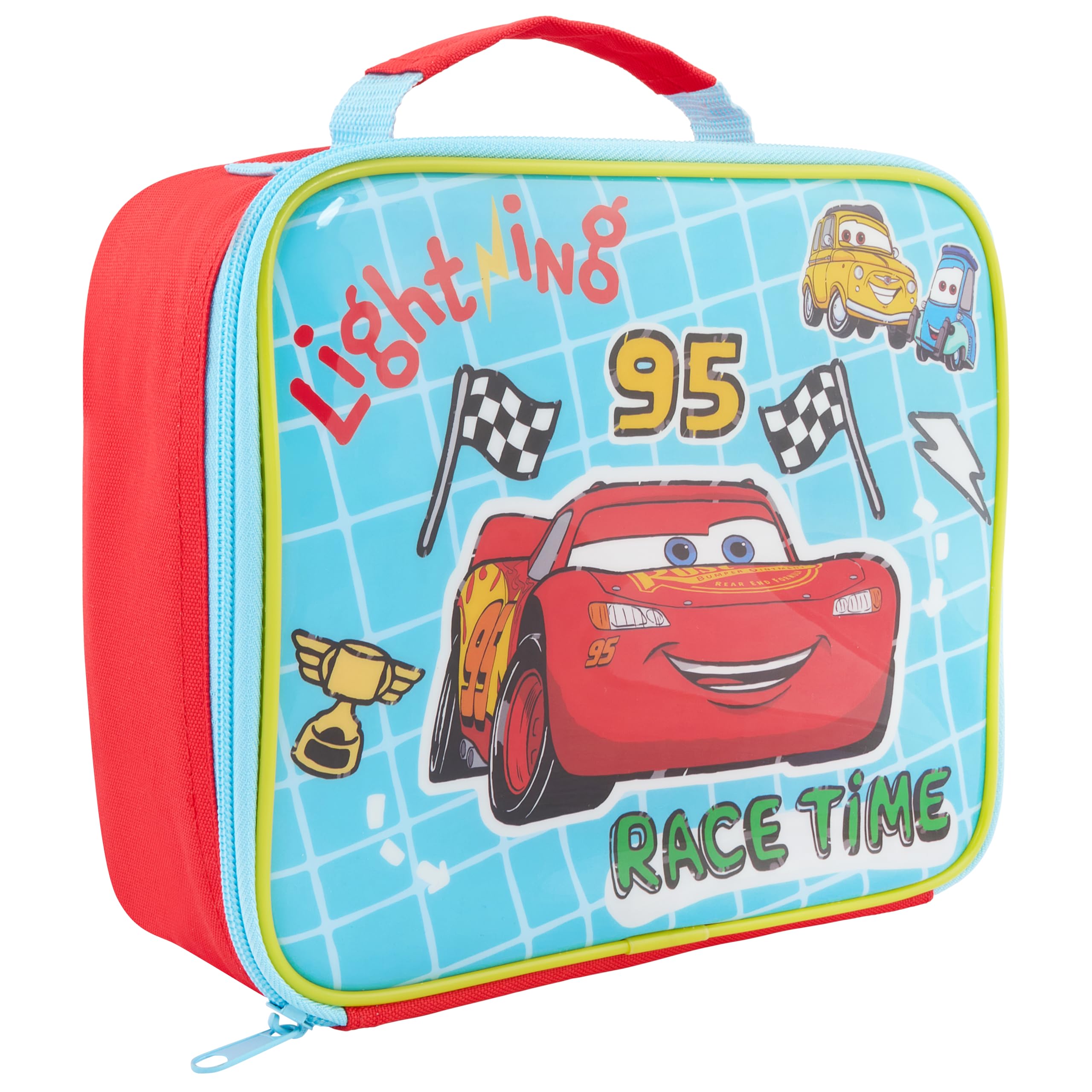 Disney Polar Gear Insulated Kids Lunch Bag - Lightning McQueen Design | PEVA Lining | 19.5cm x 23cm x 8cm 1
