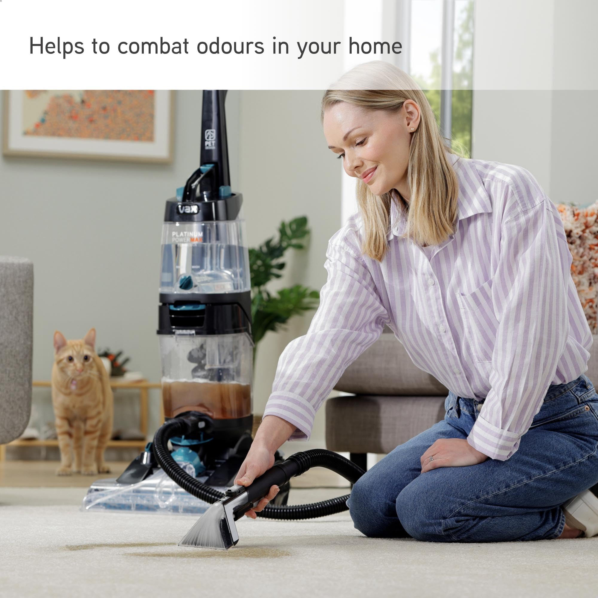 Vax Ultra+ Carpet Cleaner Solution - 4L Deep Cleaning Formula with CarpetGuard | Rose Burst Scent 3