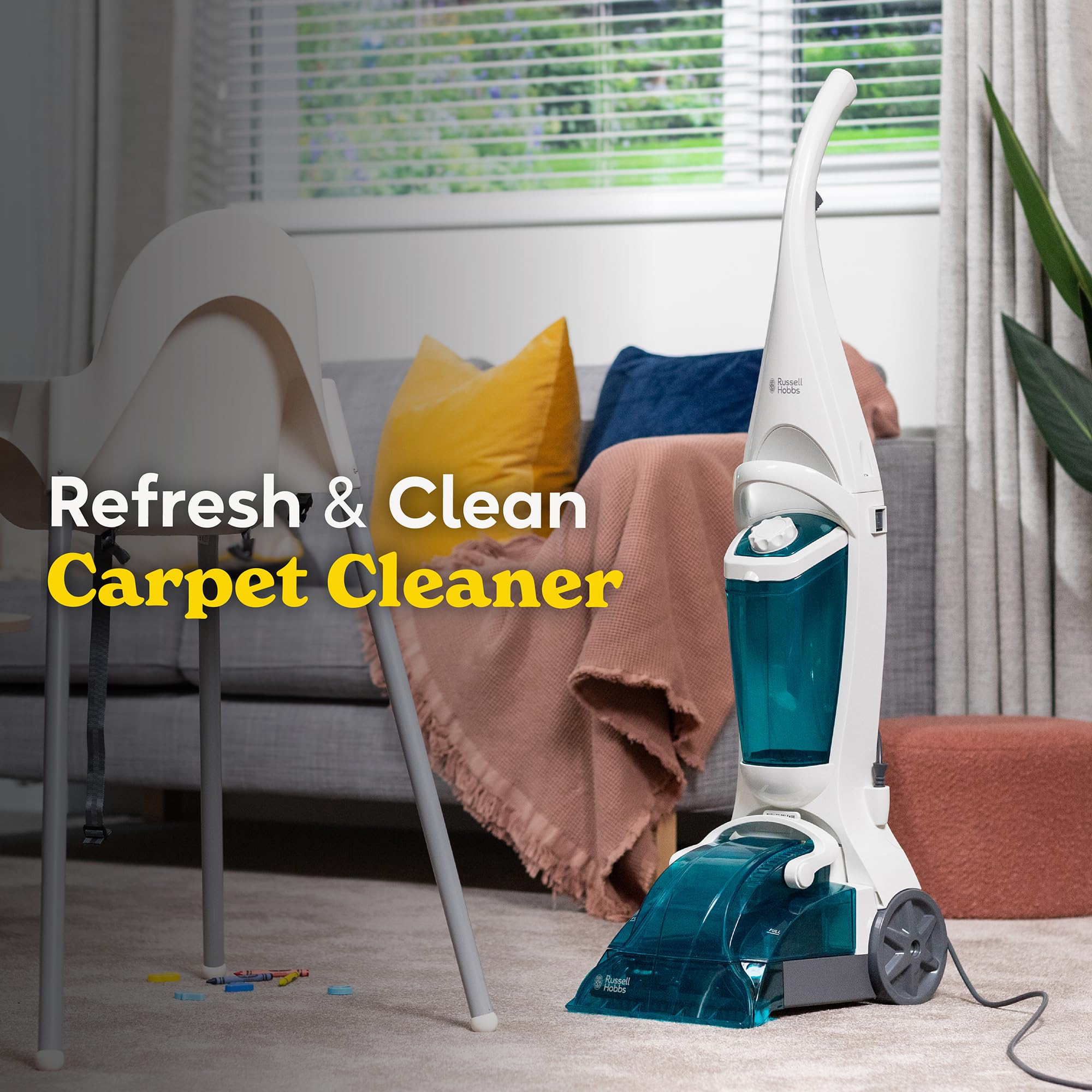 Russell Hobbs RHCC5001 Carpet Washer & Cleaner - 600W Power | 1.8L Clean Tank | Lightweight Design 2