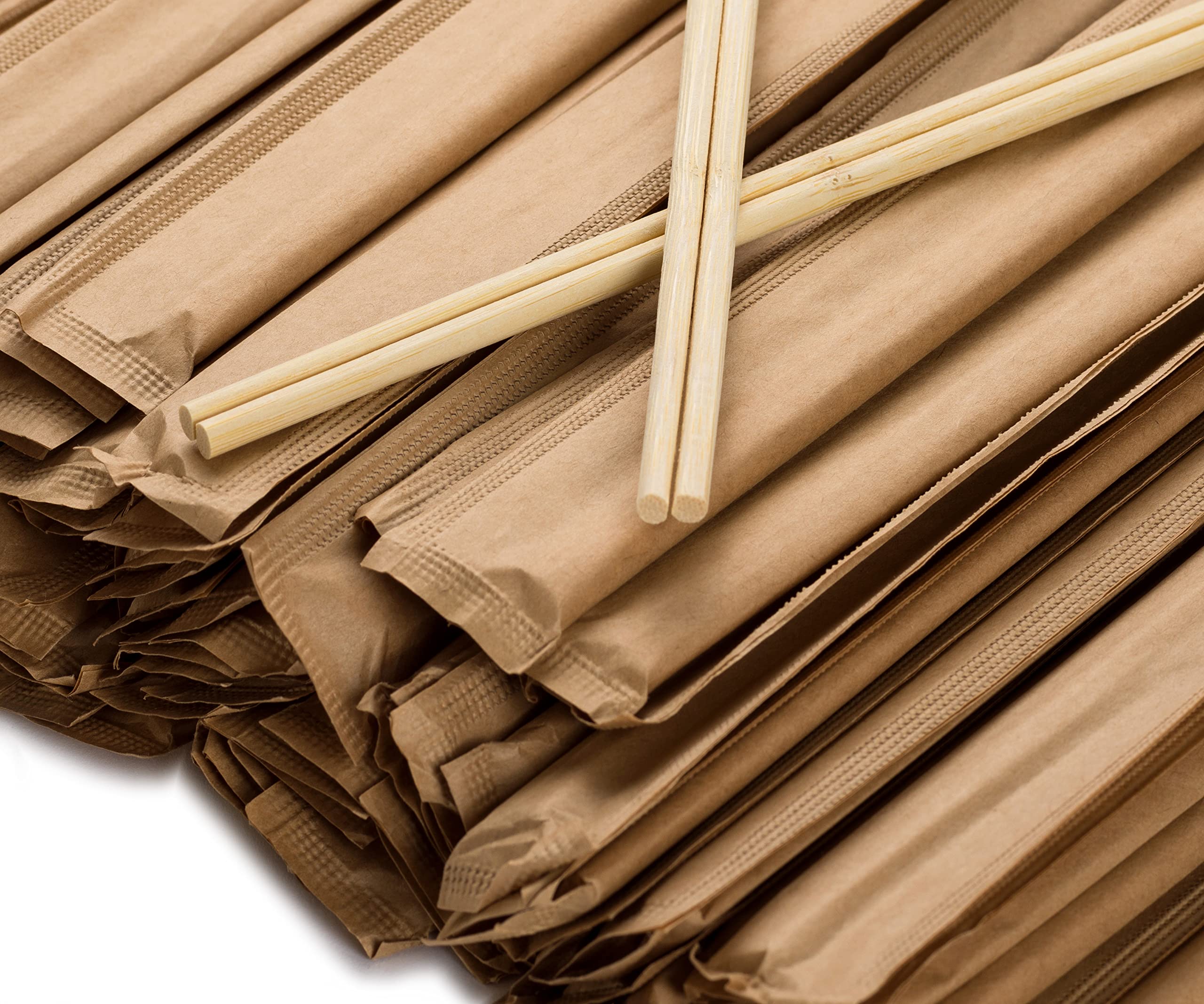 Ken Chiku Genroku Bamboo Chopsticks - 21cm Length, Individually Wrapped | 100 Pairs 3