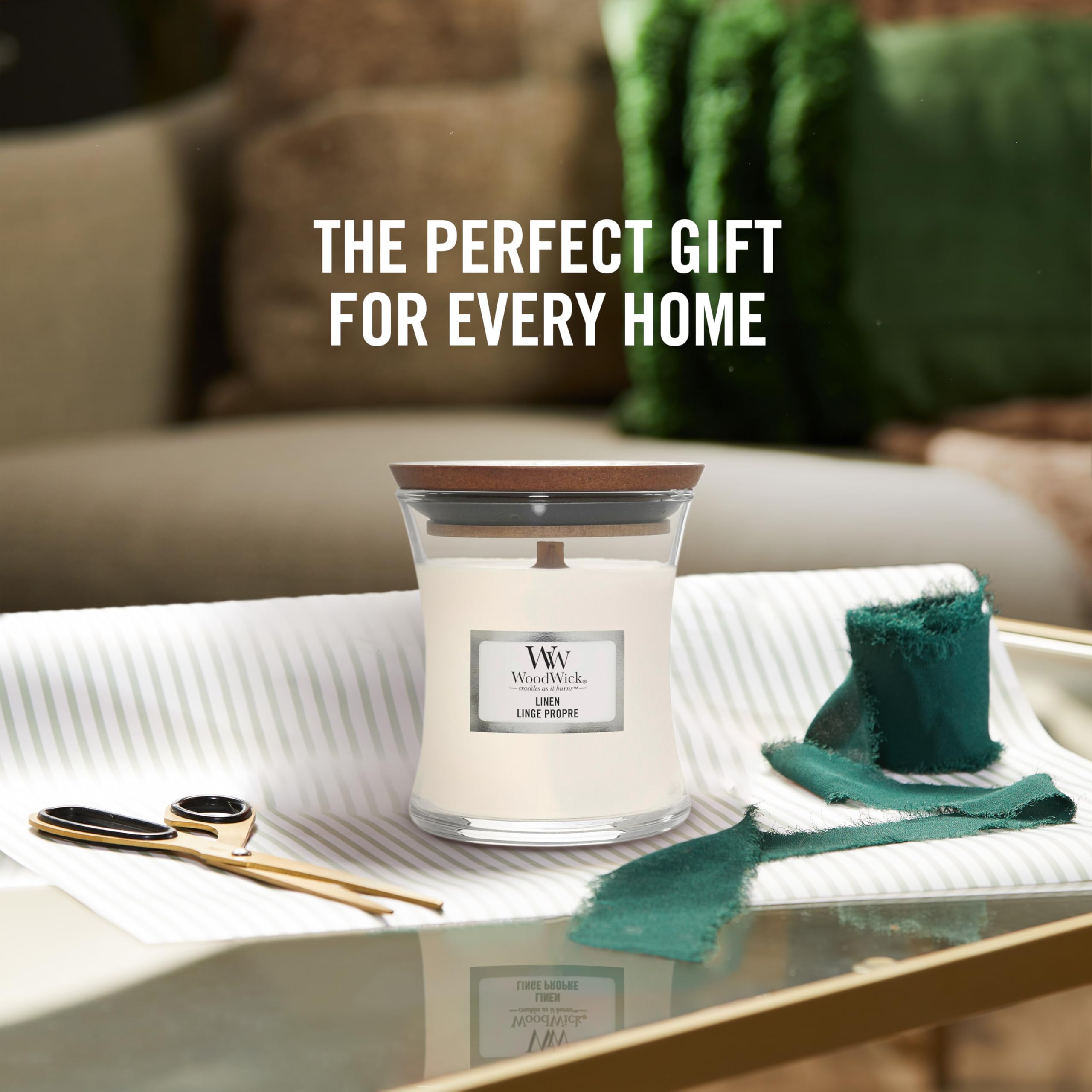 WoodWick Vanilla Bean Scented Specialty Candle | Crackling Wooden Wick | 85g Mini Hourglass 5
