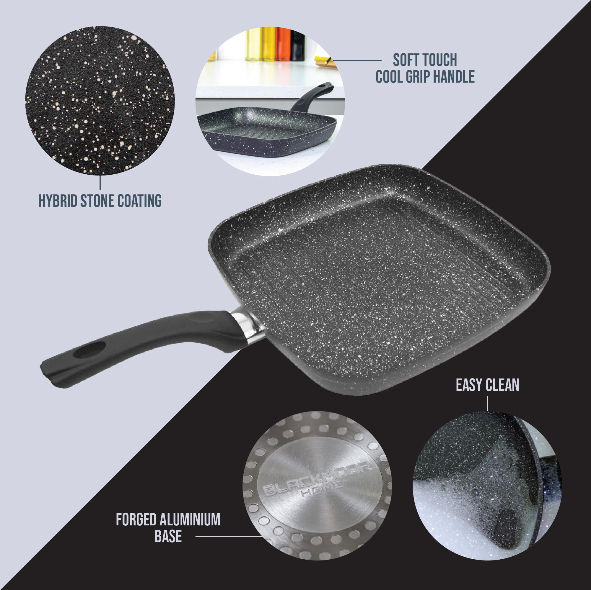 Blackmoor 66170 Classic 28cm Griddle Pan - Non-Stick Coating | Induction Compatible | Cool Touch Handle 5