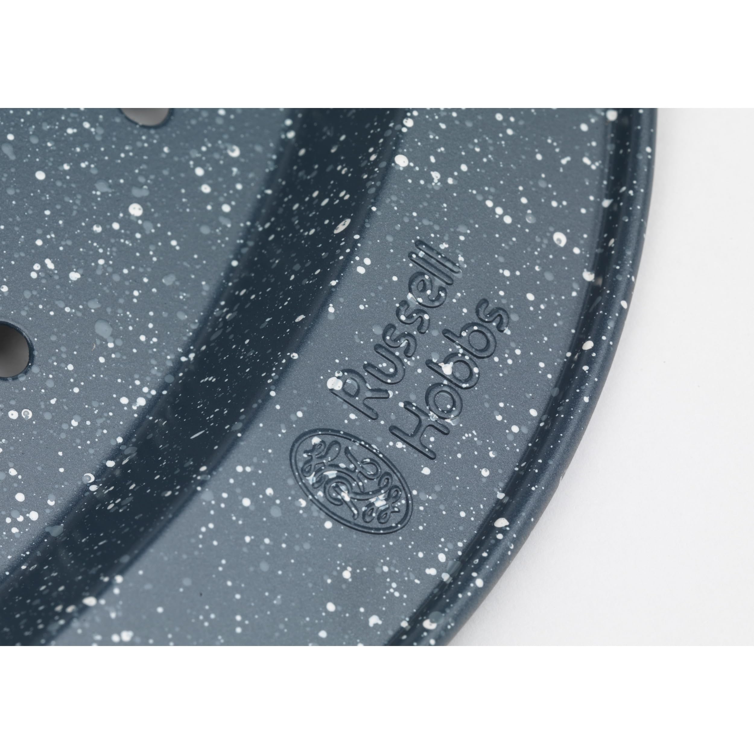Russell Hobbs Nightfall Stone Set of 2 Pizza Pans - 37cm Round, Non-Stick Carbon Steel, PFOA Free 8