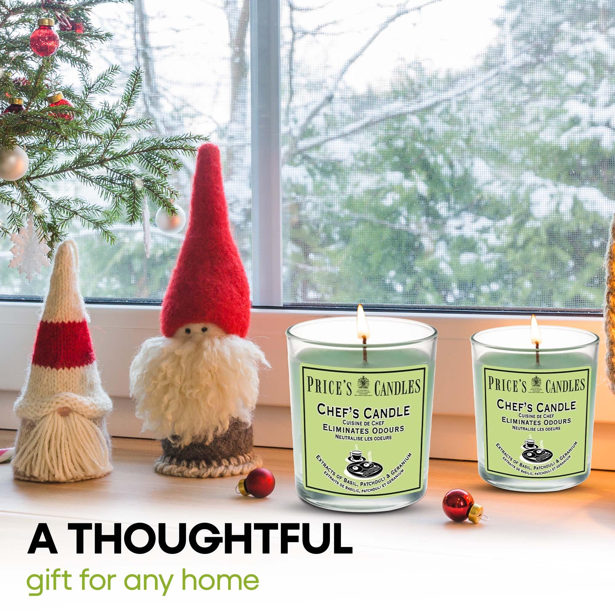Price's Chef's Jar Odour Eliminating Candle - Basil, Patchouli & Geranium Extracts | 360g Wax 7