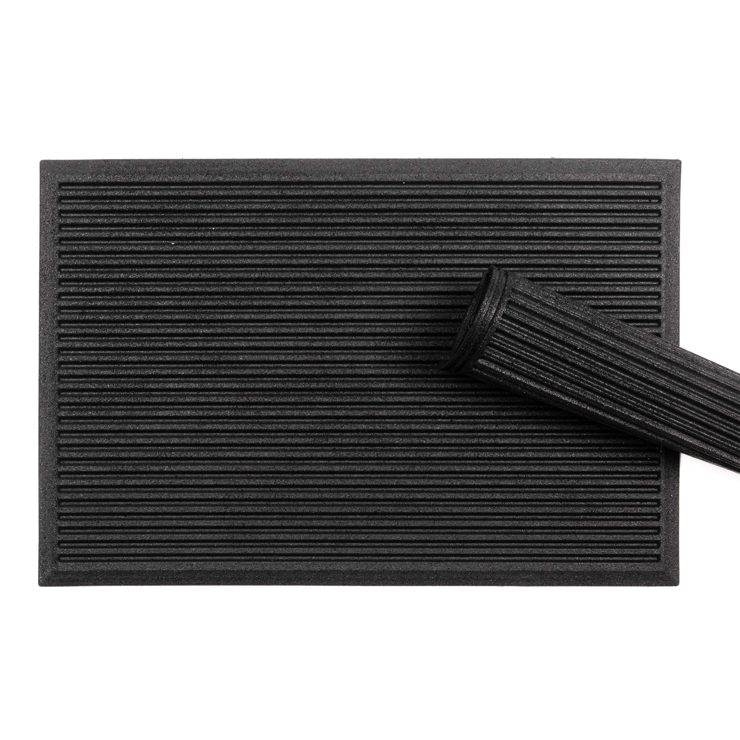 Nicoman Ribbed Harmony Outdoor Doormat - Heavy Duty Boot Scraper | 60L x 40W cm | Recycled Rubber 6