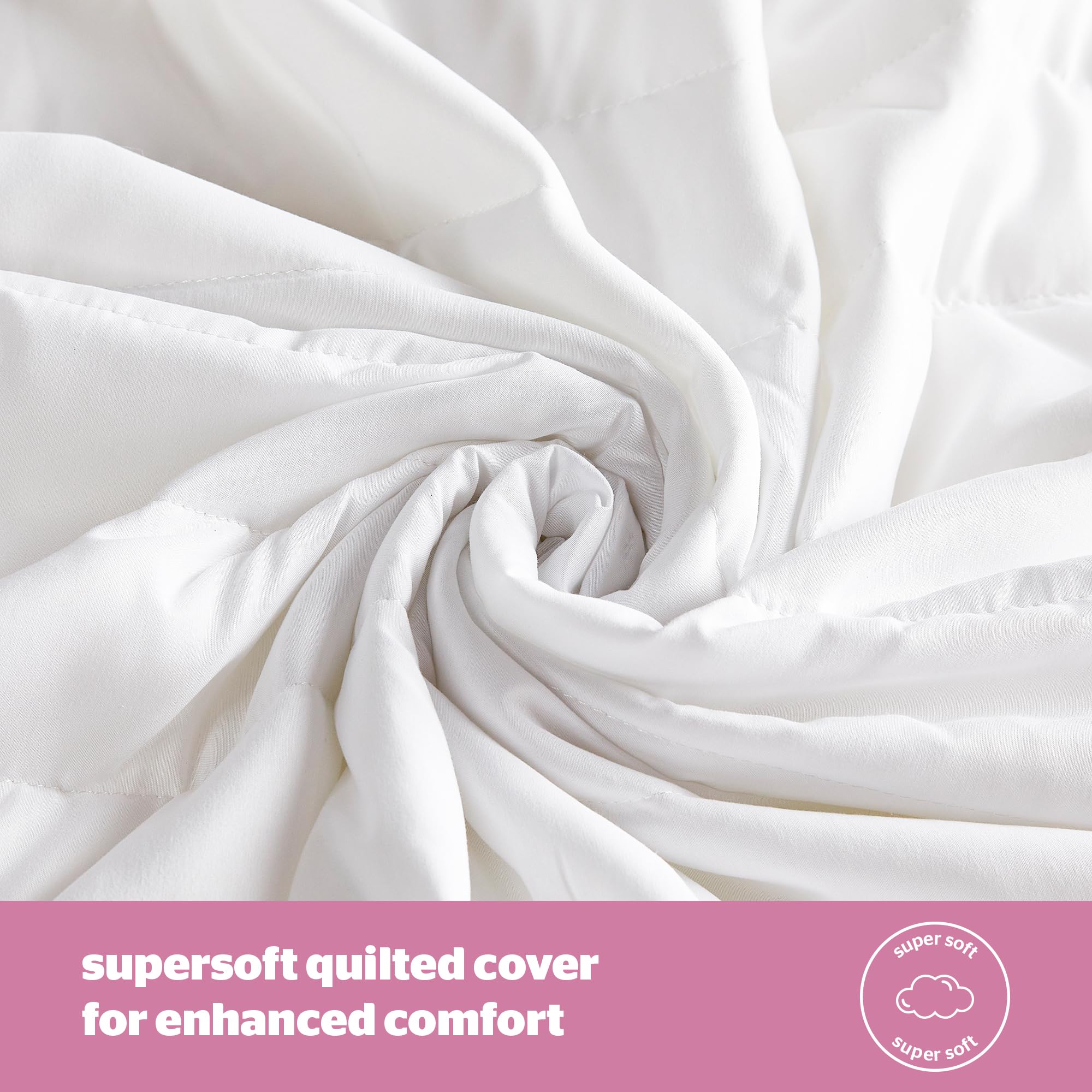 Silentnight Quilted Mattress Protector - Hypoallergenic, Extra Deep Fit, King Size, White 4