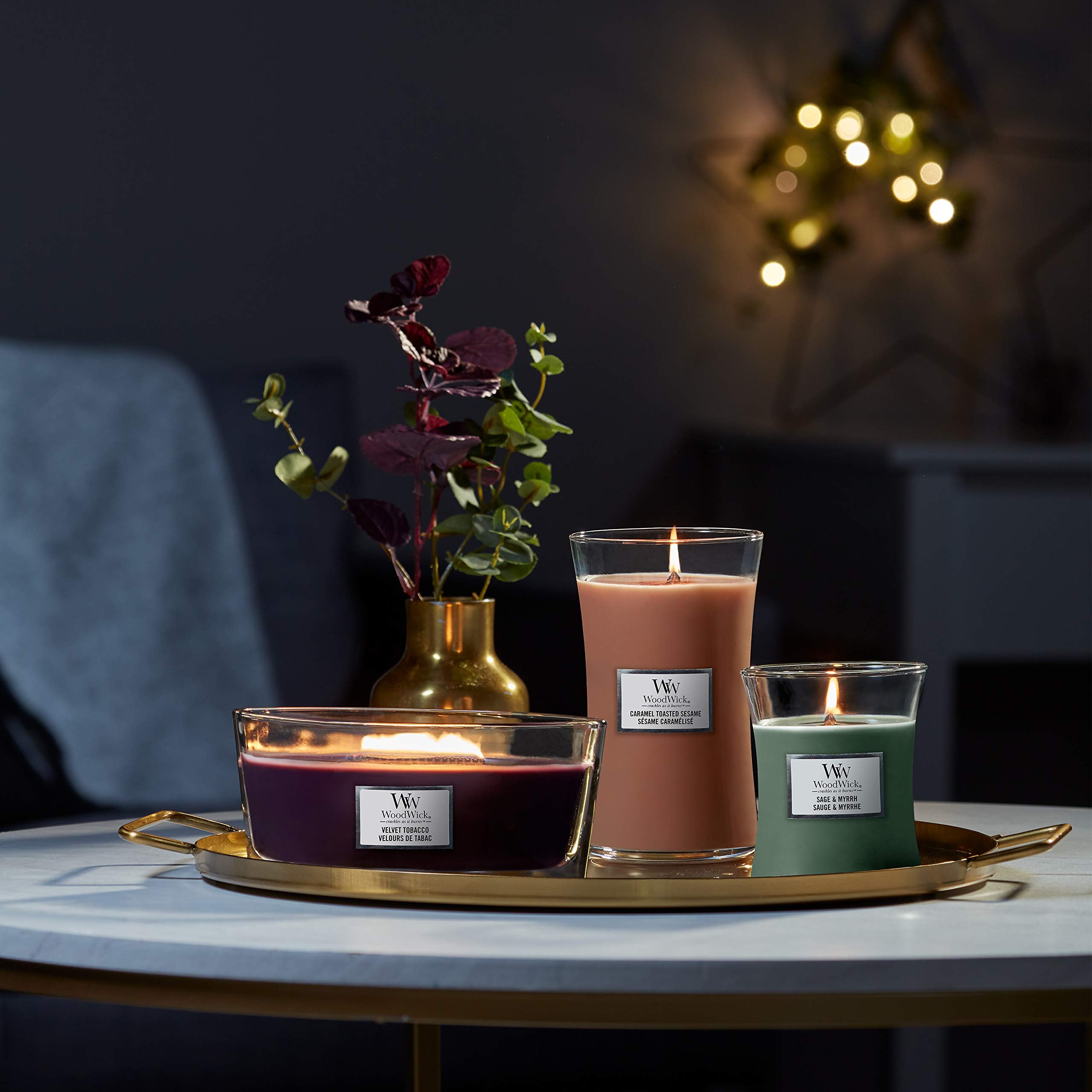 WoodWick Large Hourglass Scented Candle - Lavender & Cedar Scent | Crackling Wooden Wick 7
